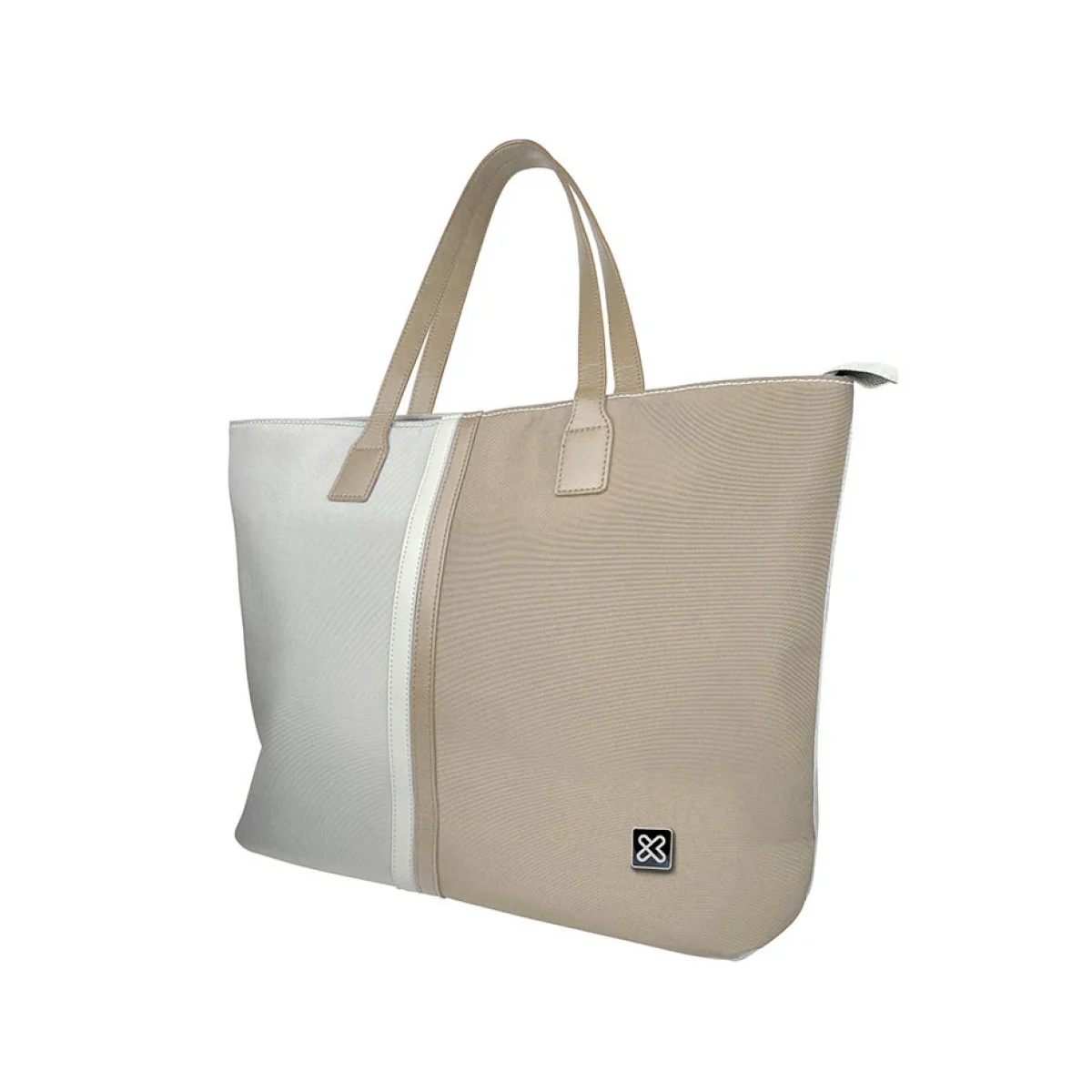 Bolso Klip Xtreme Capri 15 6 Beige con Blanco KLB KLB 461BG