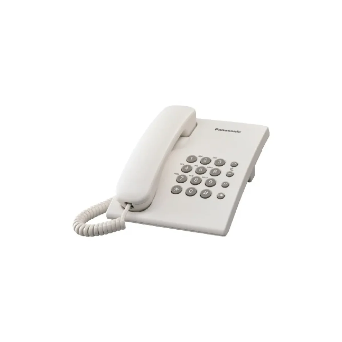 Telefono Panasonic KX TS500 Alambrico Basico Sin Memorias Blanco KX TS500MEW