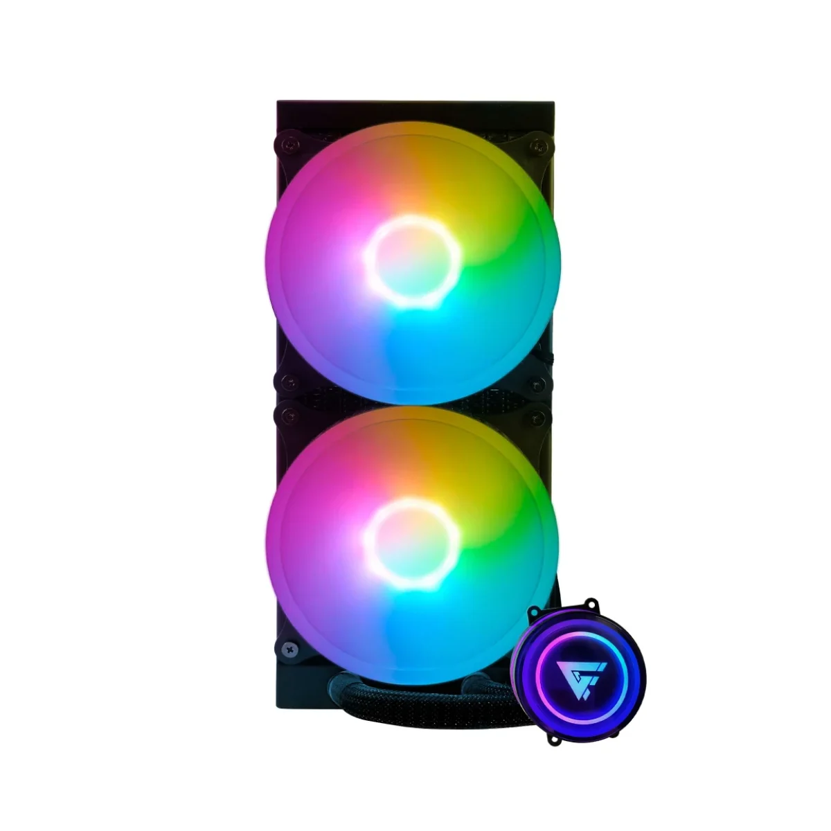 Enfriamiento Liquido Game Factor LQG601 2 Ventiladores 2550 RPM ARGB LQG601 BK