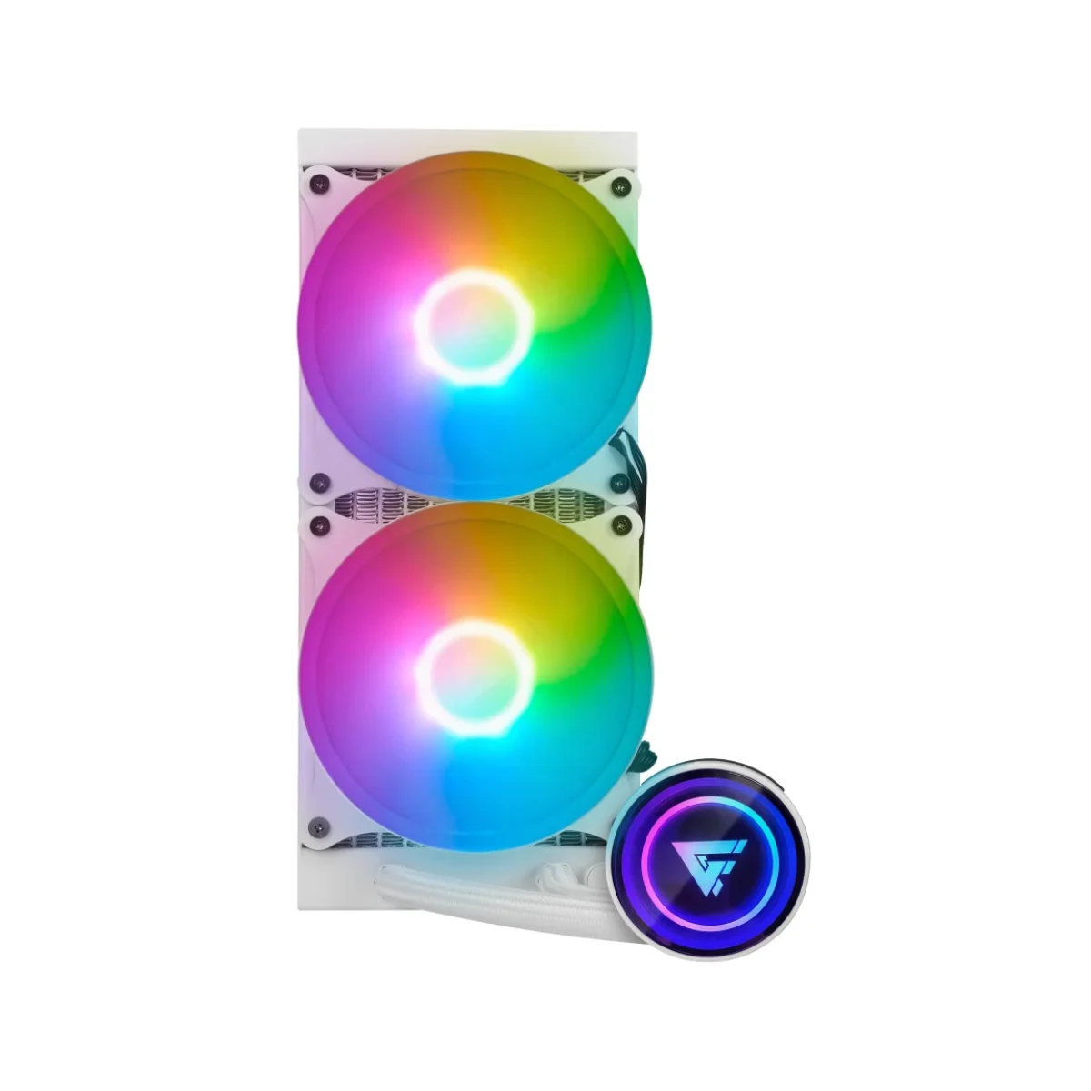 Enfriamiento Liquido Game Factor LQG601 2 Ventiladores 2550 RPM ARGB Blanco LQG601 WH