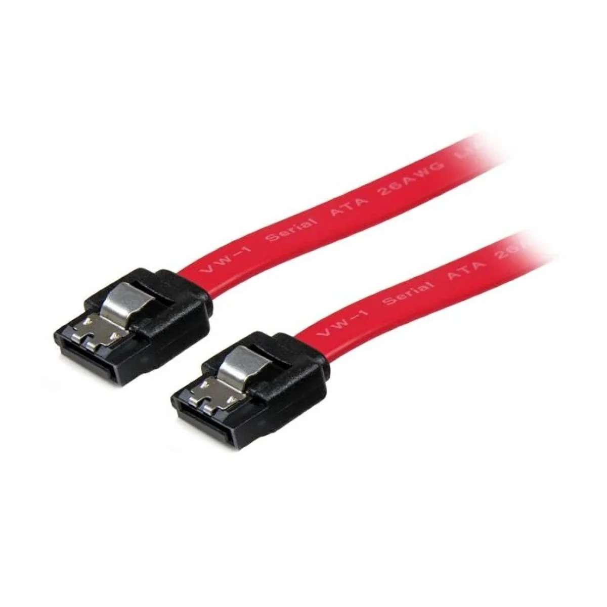 Cable SATA StarTechcom 7 Pines 20cm Cierre de Seguridad Rojo LSATA8