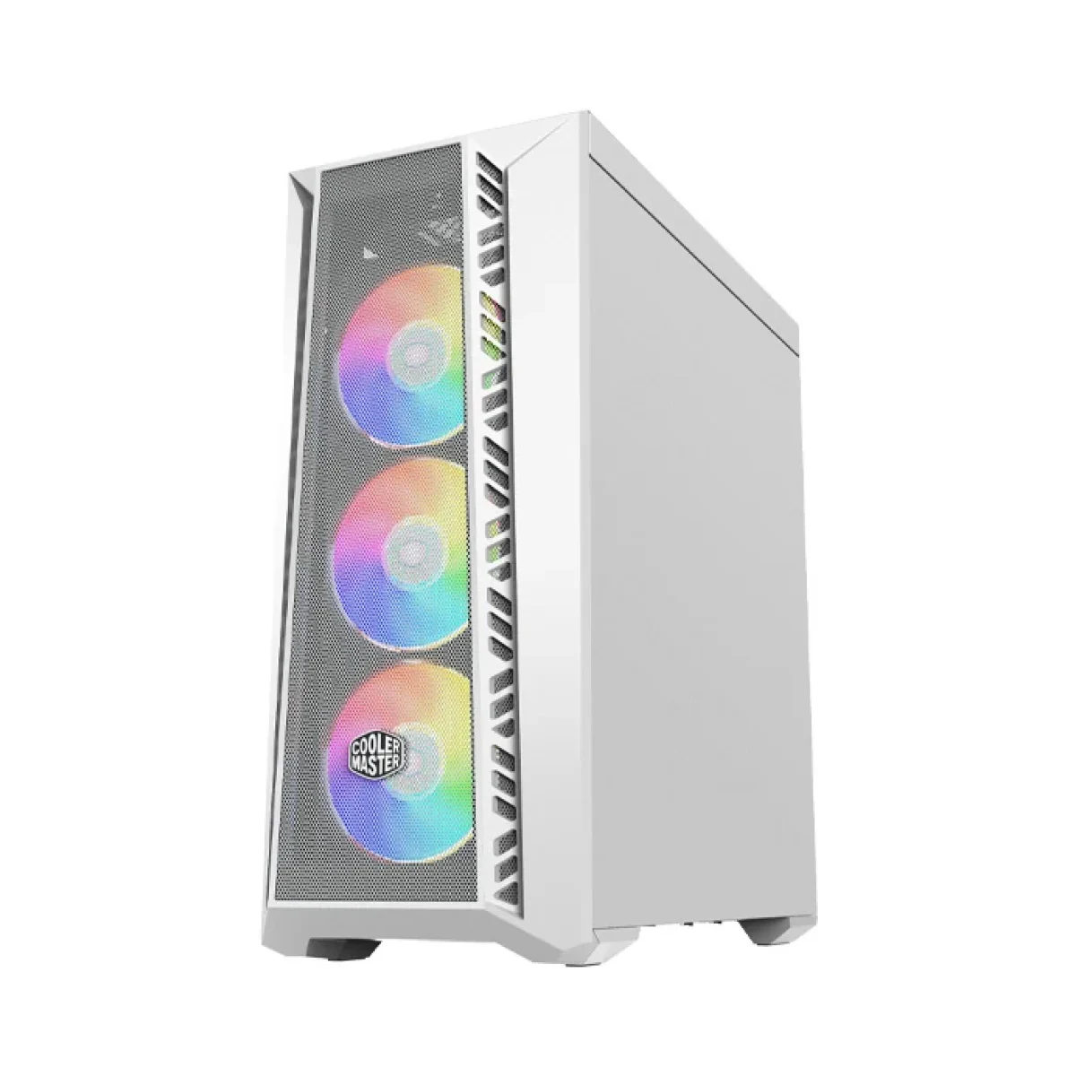 Gabinete Gamer Cooler Master MasterBox MB520 Media Torre ATX Micro ATX Mini ITX 3x Ventiladores Panel Lateral Blanco MB520 WGNN S00