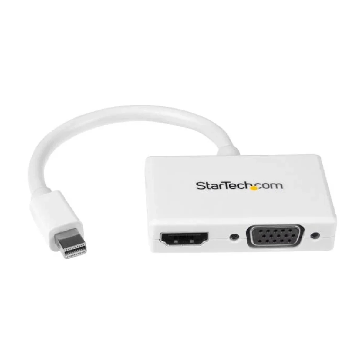 Convertidor de Video StarTechcom Mini DisplayPort a HDMI VGA 1080p Blanco MDP2HDVGAW