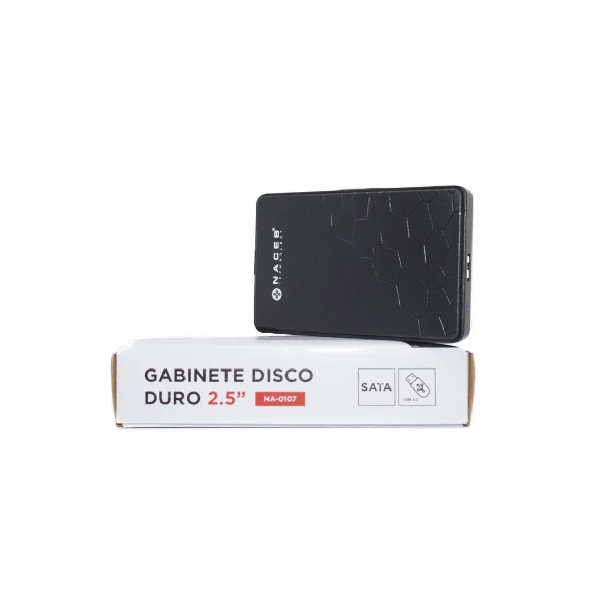 Gabinete Naceb 25p Usb 30 Sata Hdd Negro NA 0107