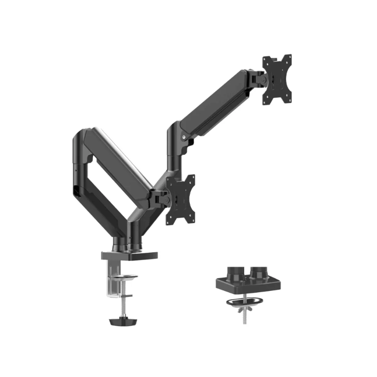 Soporte Naceb NA 0214 10 a 32 Para 2 Monitores Neg NA 0214