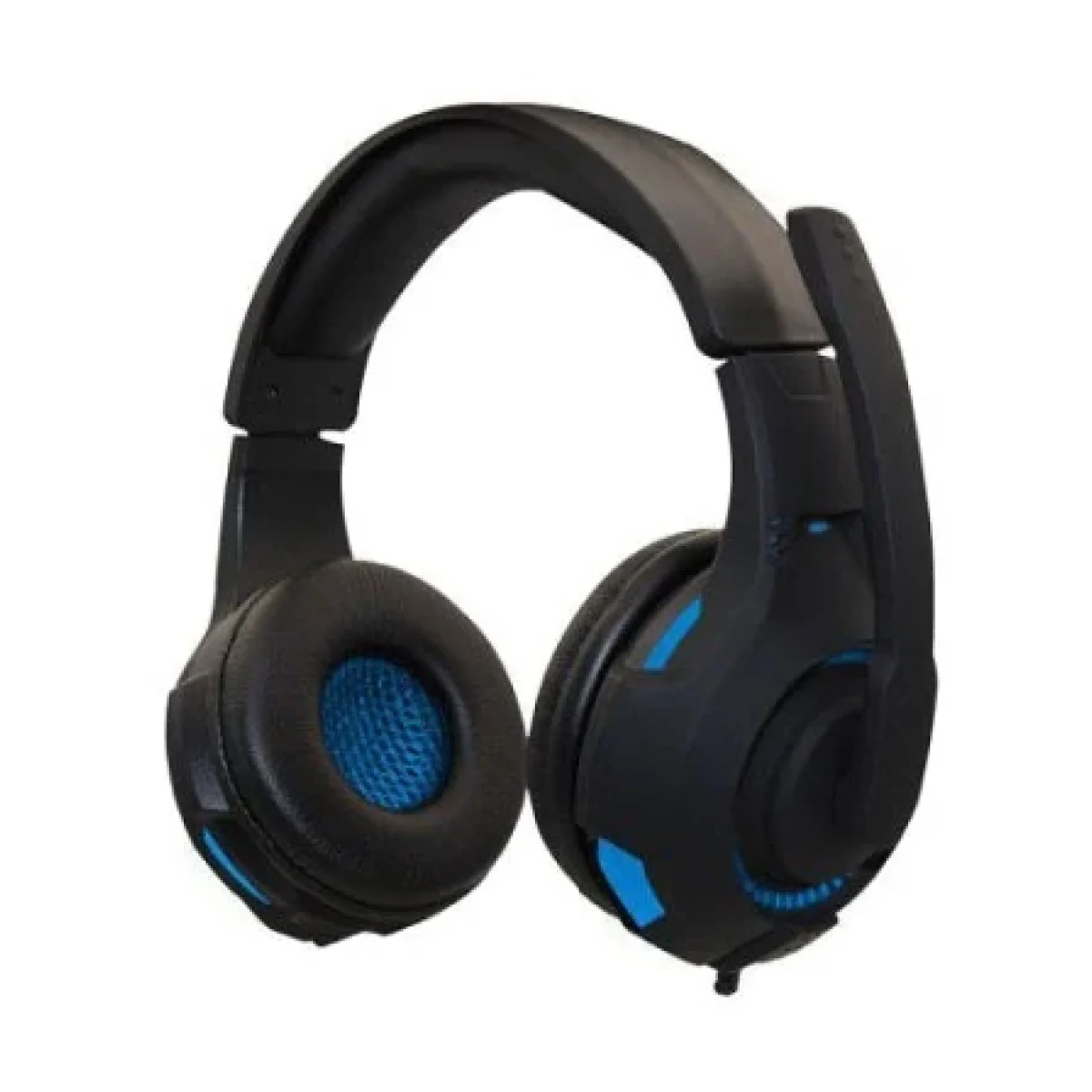Diadema Gamer Naceb Technology Alambrico Microfono Negro Con Azul NA 0304A