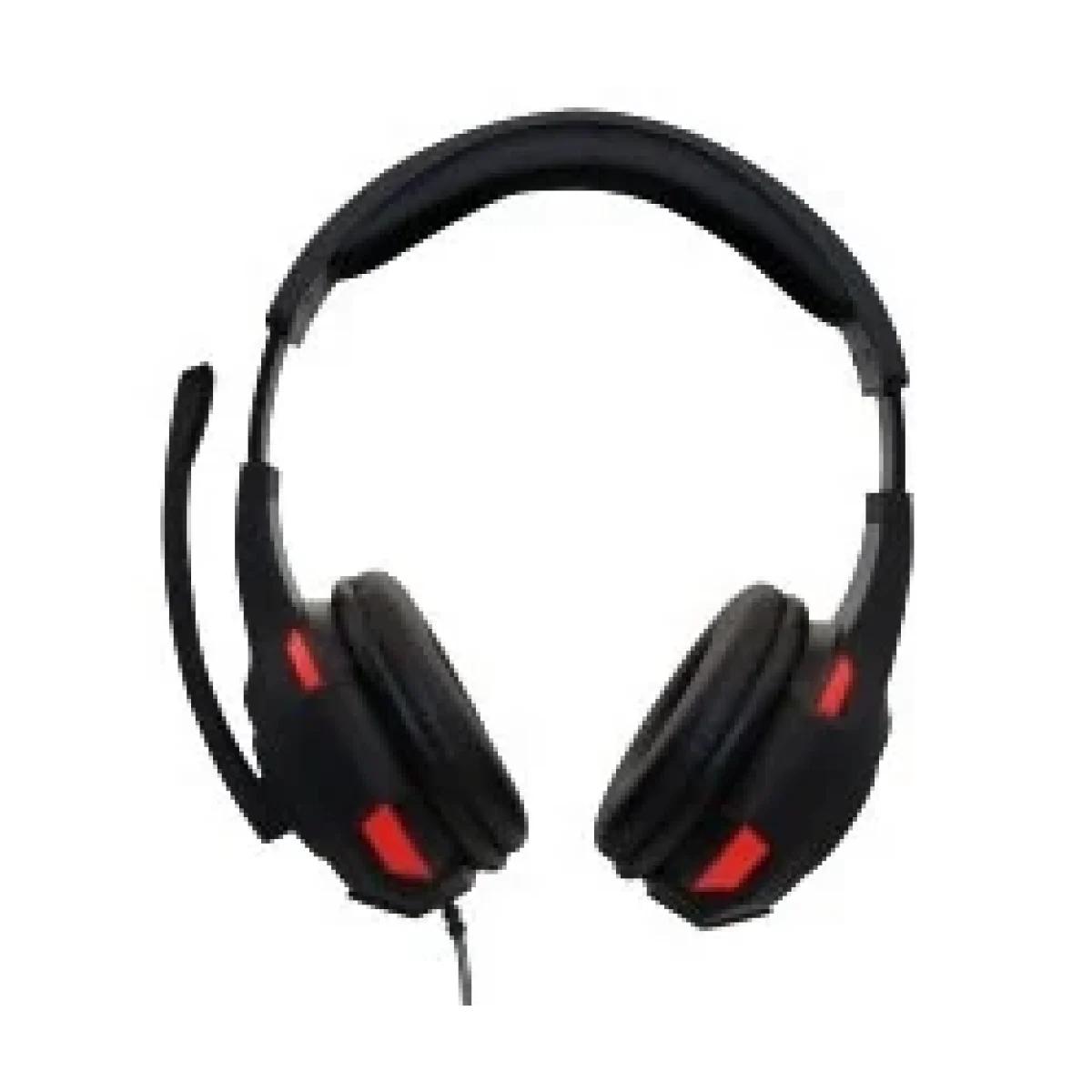 Diadema Gamer Naceb Technology Alambrico Microfono Negro Con Rojo NA 0304R