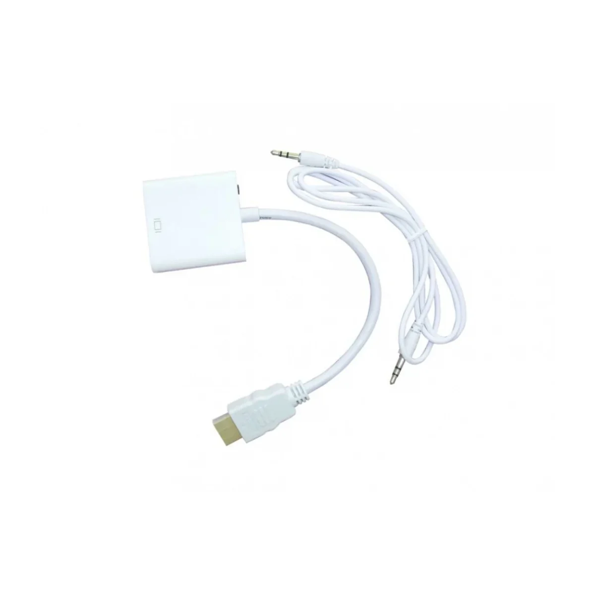 Convertidor Naceb NA 235 HDMI a VGA Con Audio 35 mm Blanco NA 235
