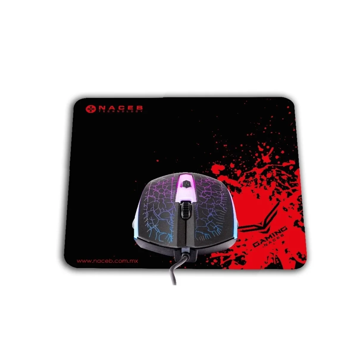 Kit Gamer Naceb Technology Mouse Mouse Pad Alambrico NA 632