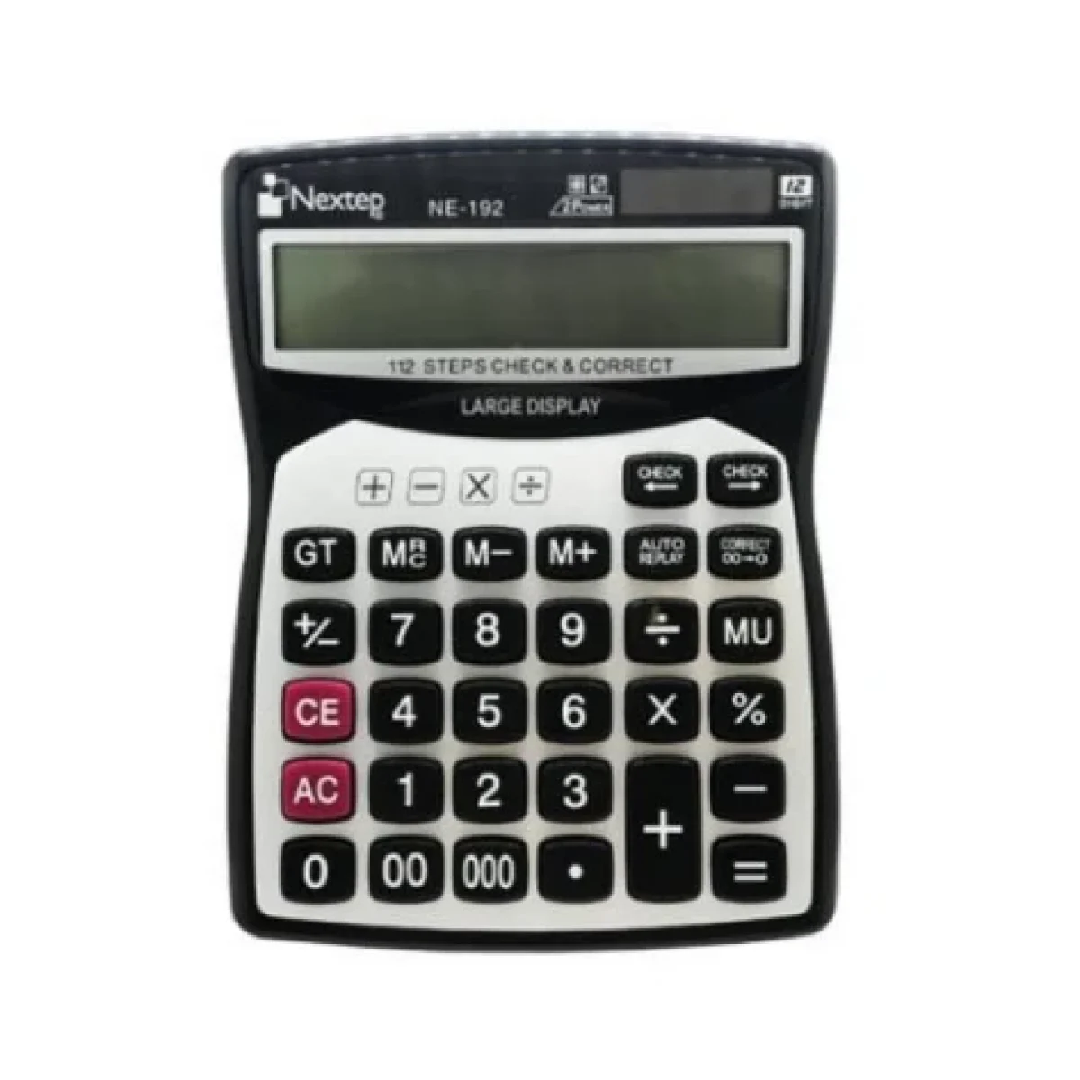 Calculadora Nextep NE 192 12 Digitos Cubierta Metalica Bateria Solar NE 192