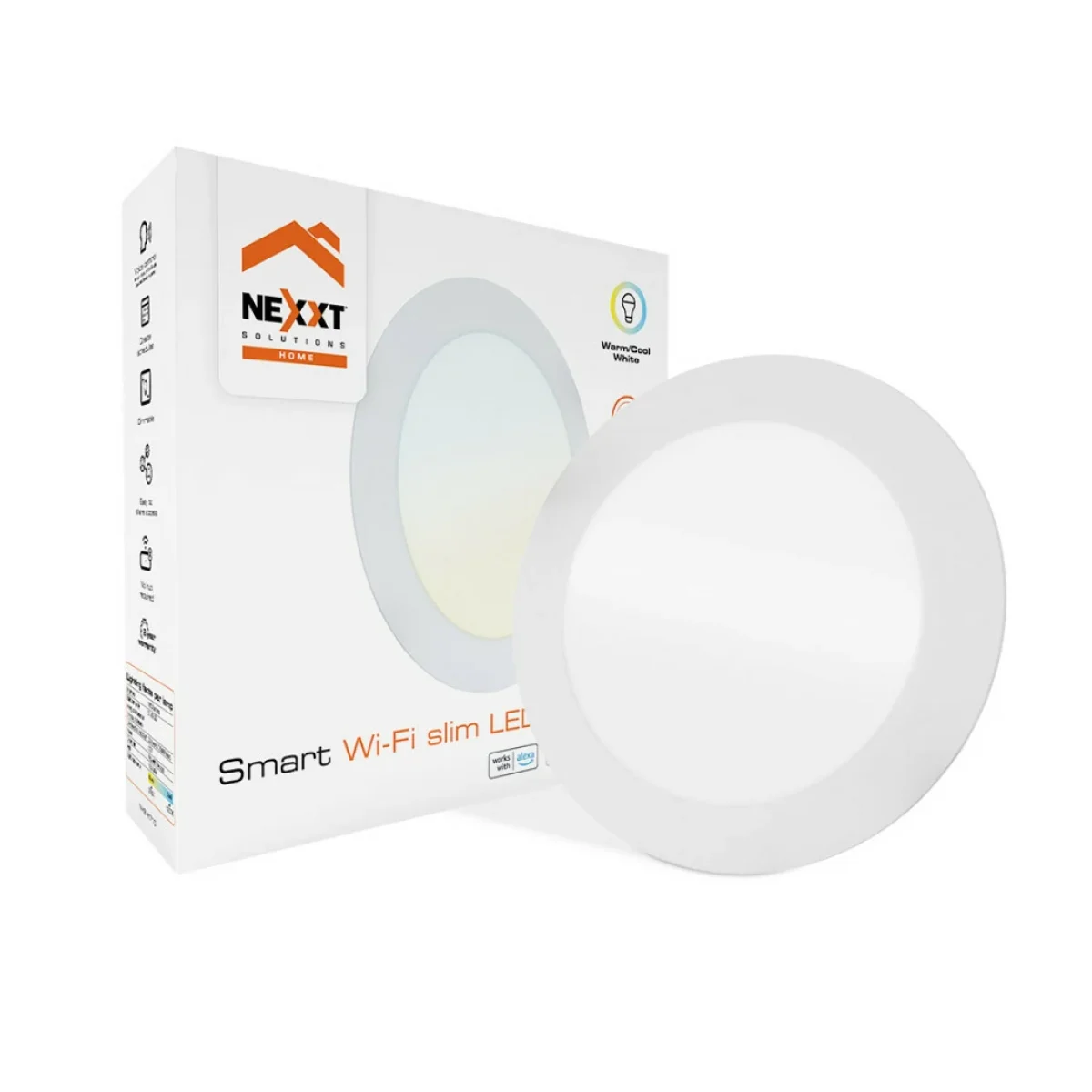 Luz LED Nexxt NHB W710 12W Wi Fi Empotrable Blanco NHB W710
