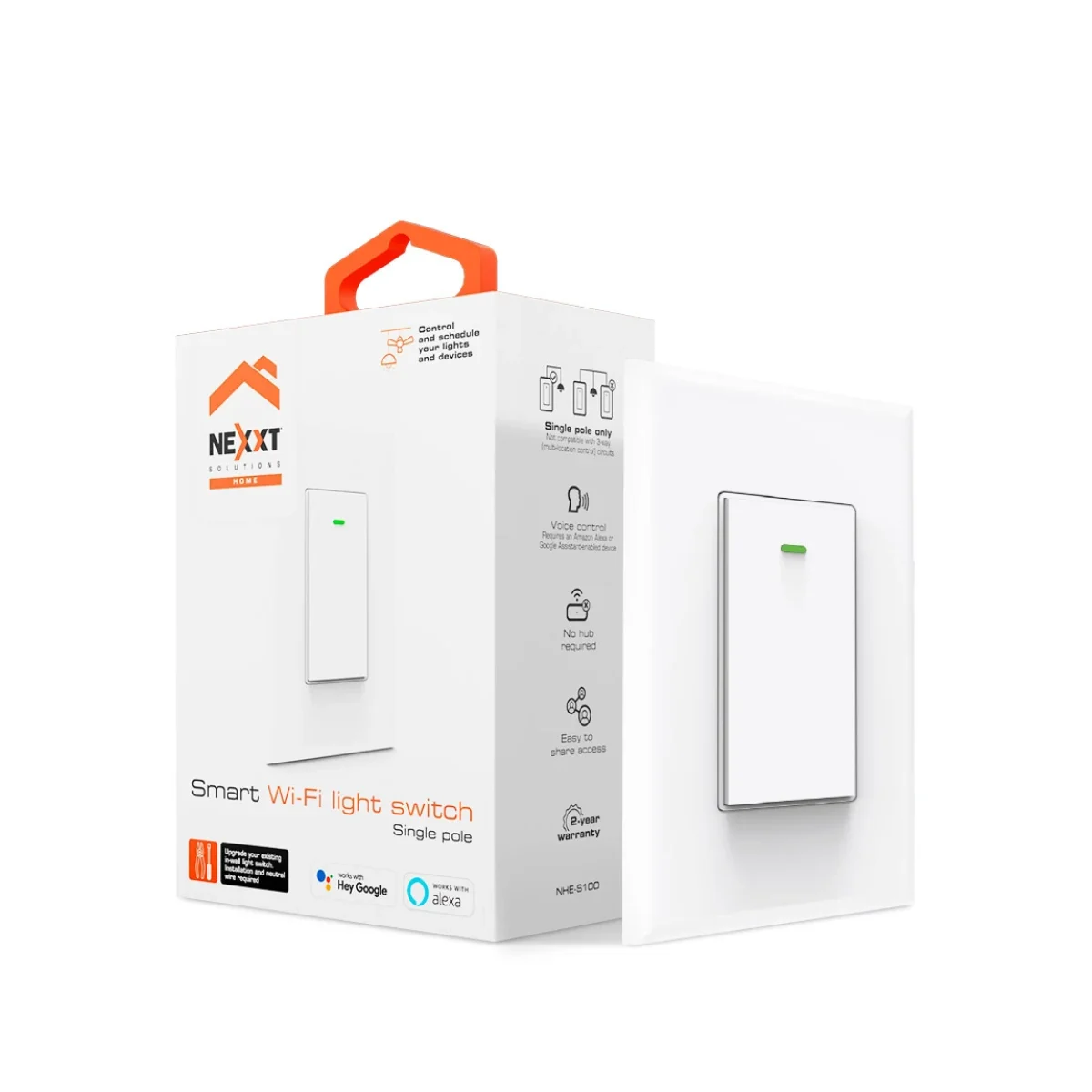 Interruptor Nexxt NHE S100 Wi Fi Blanco NHE S100