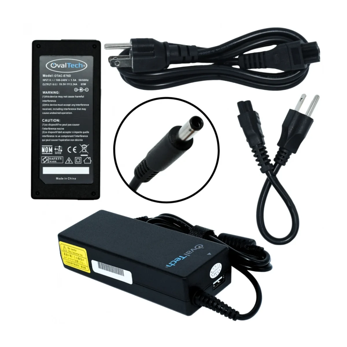 Cargador para Laptop OvalTech OTAC E76D 65W 19 5V OTAC E76D