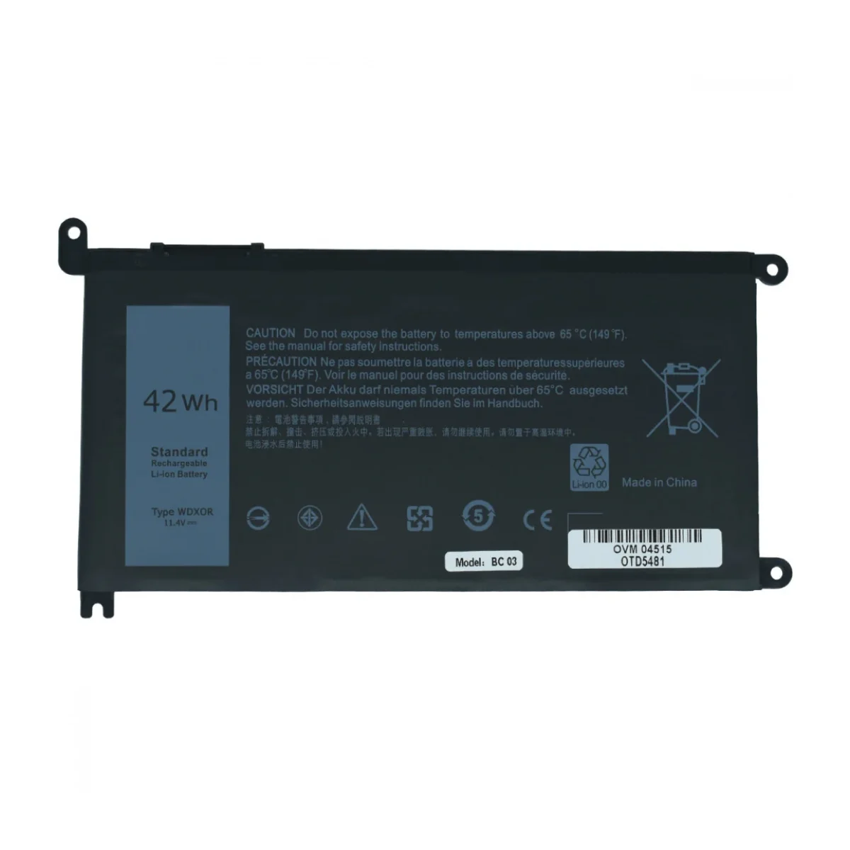Bateria OvalTech OTD5481 3 Celdas Para Dell Inspir OTD5481
