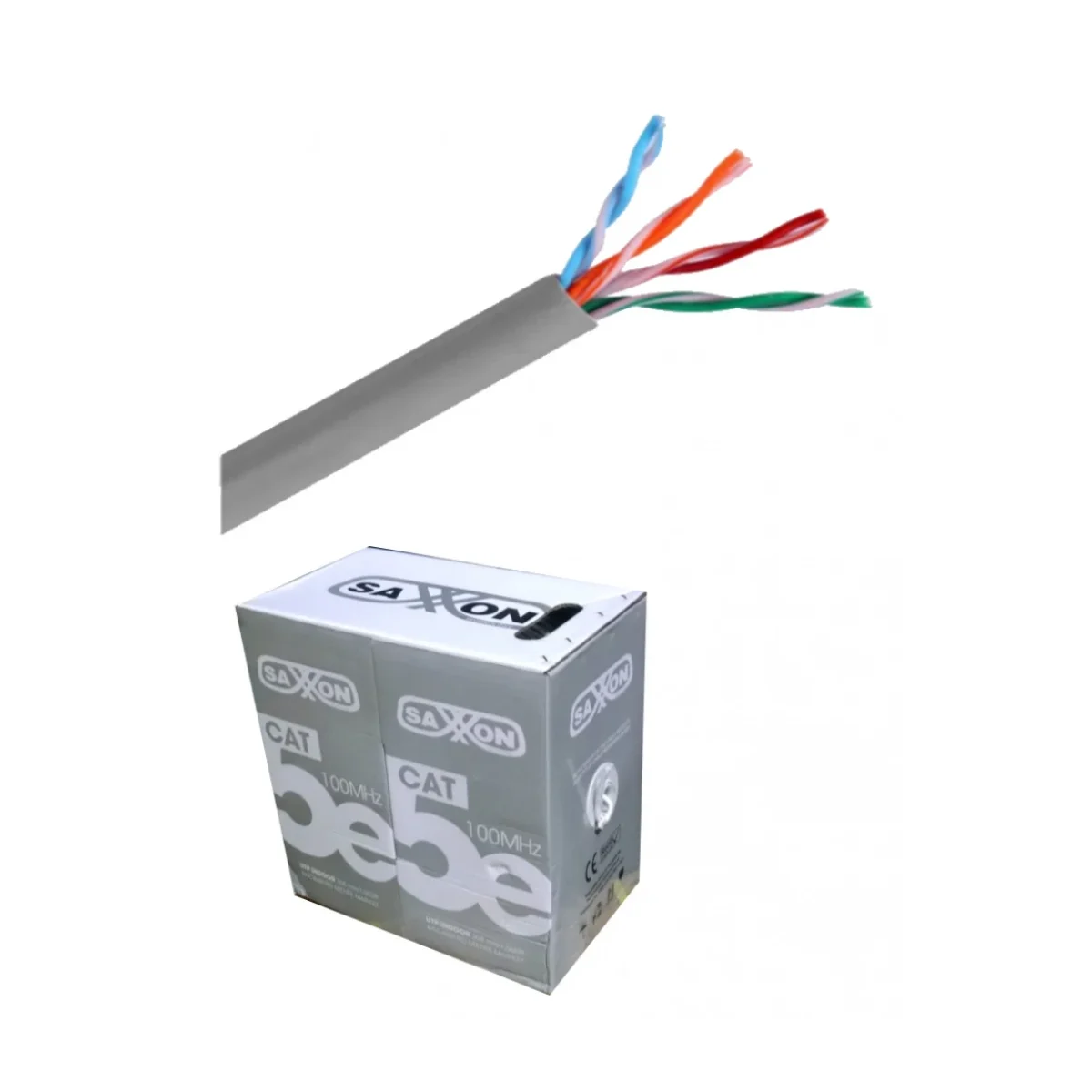 Cable UTP SAXXON OUTP5ECCA100G Cat5e 100 m 4 Pares OUTP5ECCA100G