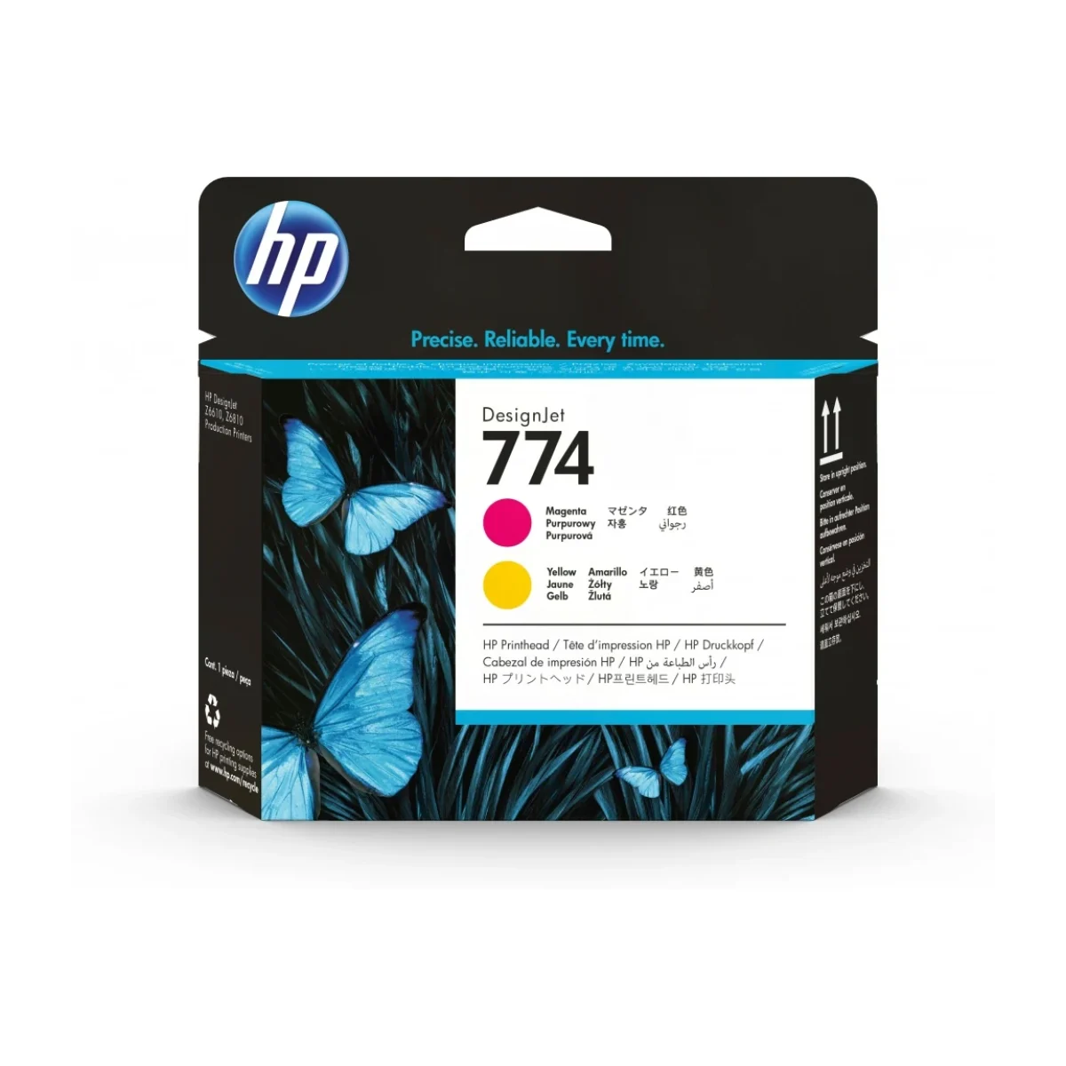 Cabezal de Impresion HP 774 Magenta Amarillo Original P2V99A P2V99A
