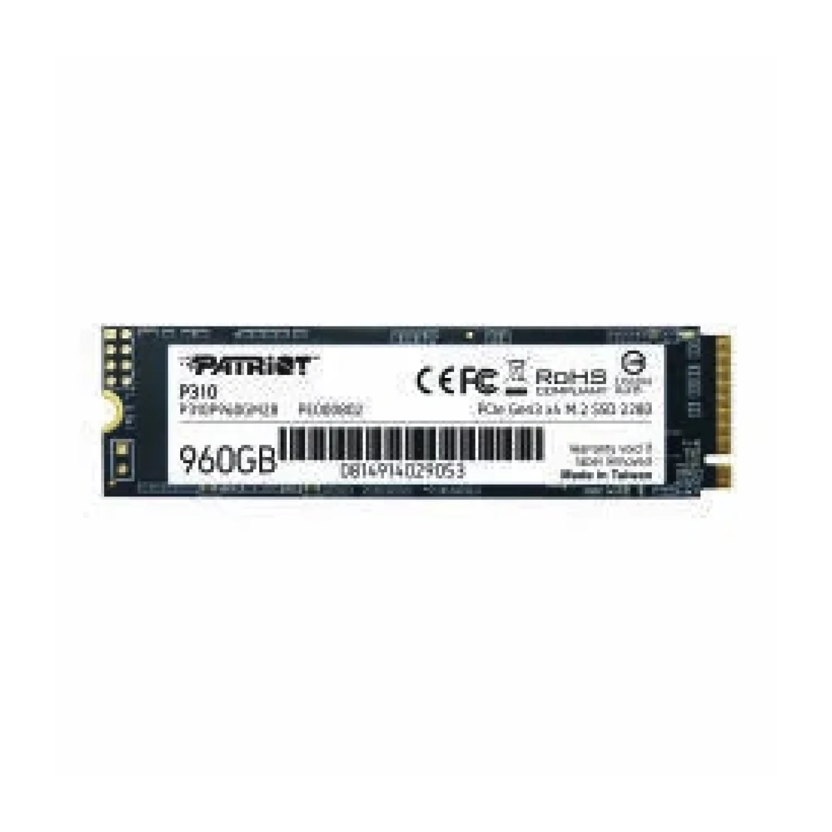 Unidad de Estado Solido PATRIOT P310 M2 960GB PCIe 3 x 4 P310P960GM28