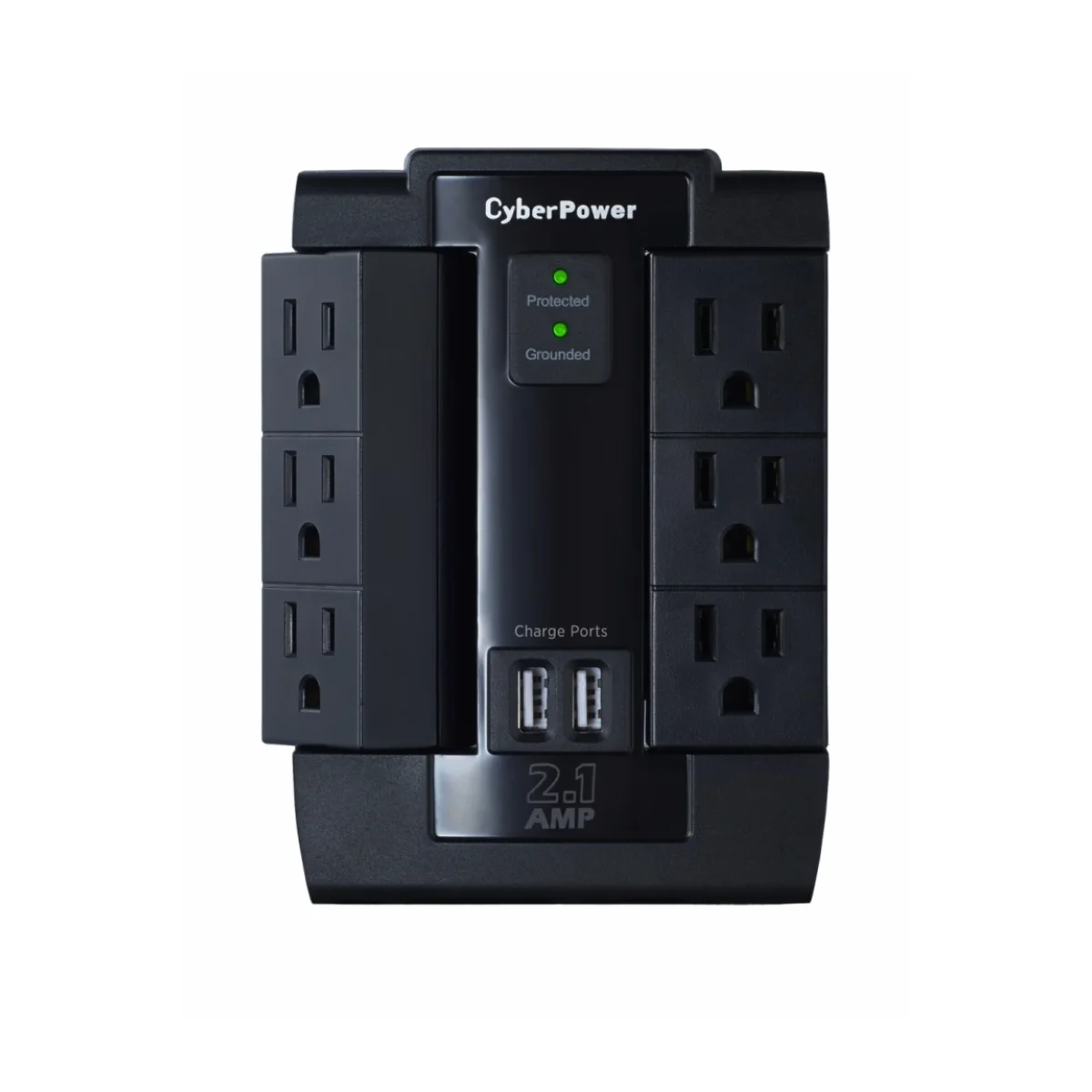 Supresor de Picos CyberPower 6 Contactos 2x USB 12 P600WSURC1