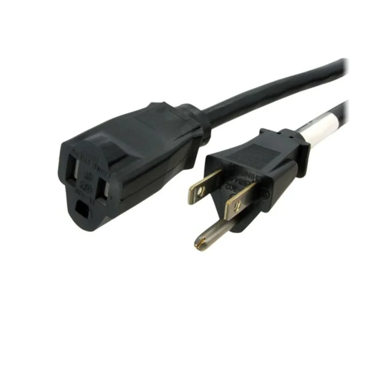 Cable StarTechcom 91cm de Extension Alargador de Alimentacion para PC Nema 5 15 Hembra a Macho PAC1013