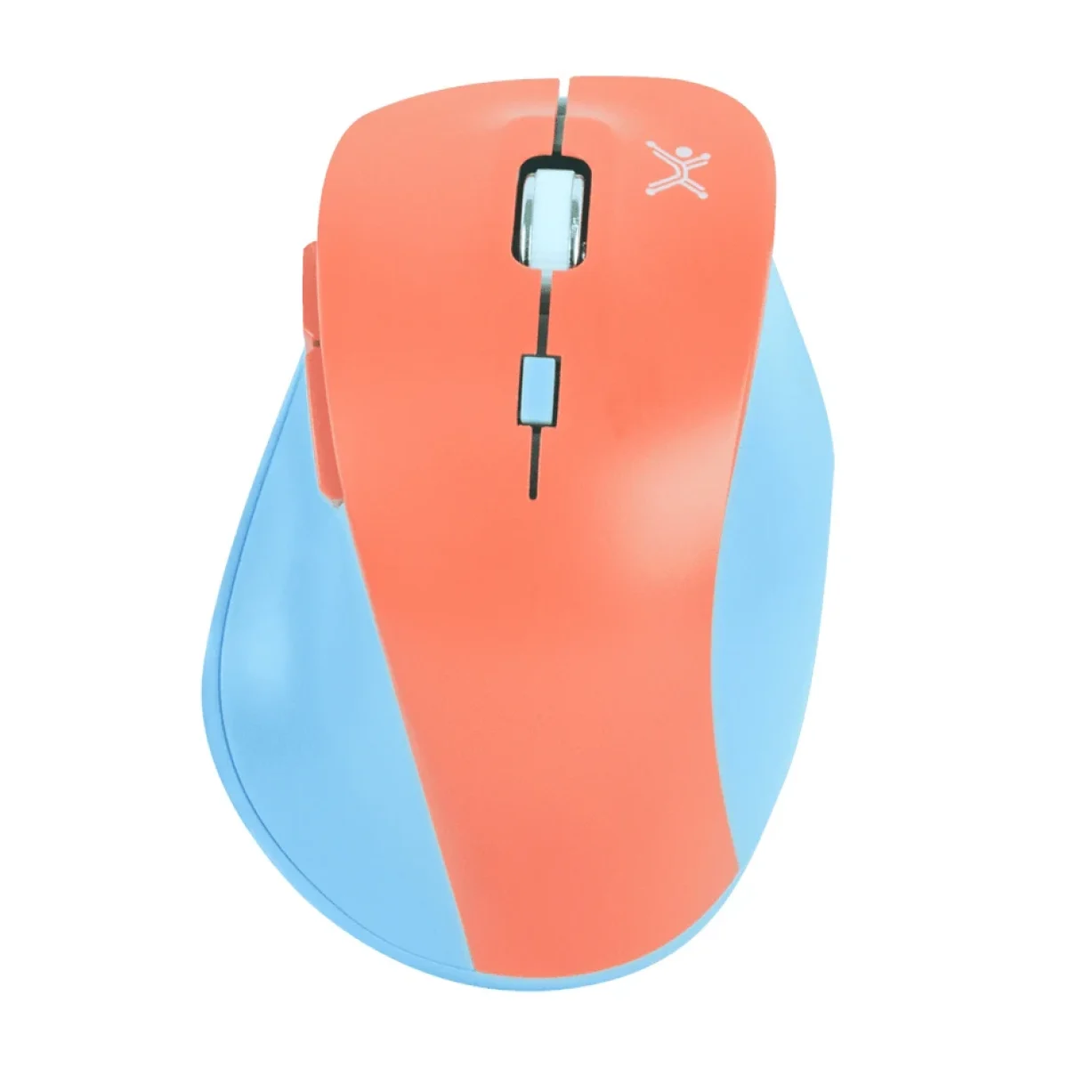 Mouse Perfect Choice Thumb Inalambrico USB 6 Botones Azul con Naranja PC 045120