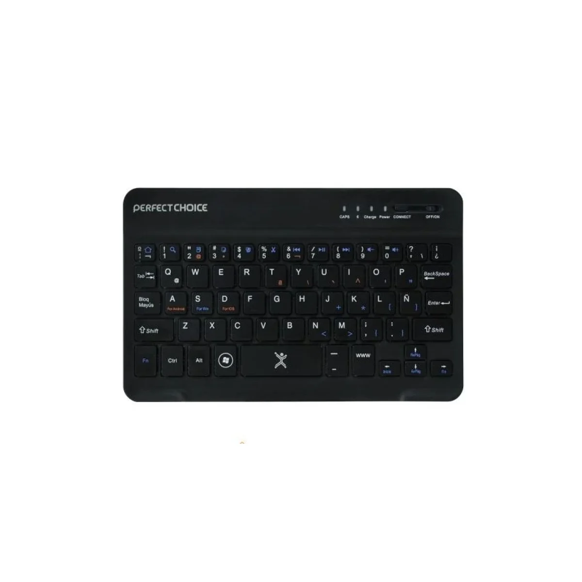 Mini Teclado Inalambrico Perfect Choice Pc 200932 Bluetooth Micro Usb Negro PC 200932