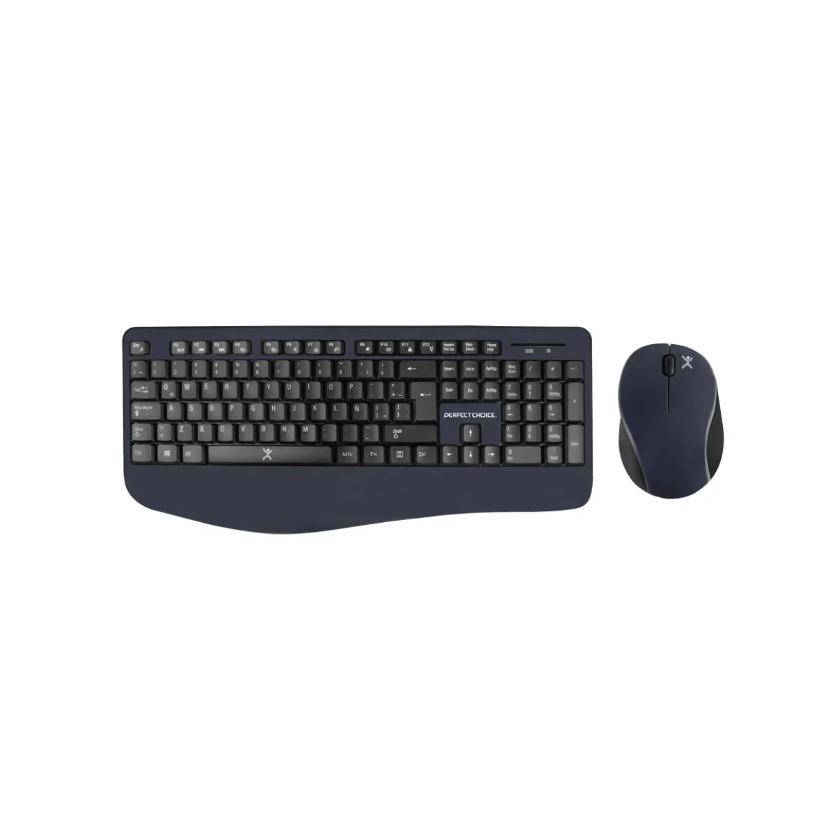 Kit de Teclado y Mouse Perfect Choice PC 201236 Inalambrico Multimedia Negro PC 201236