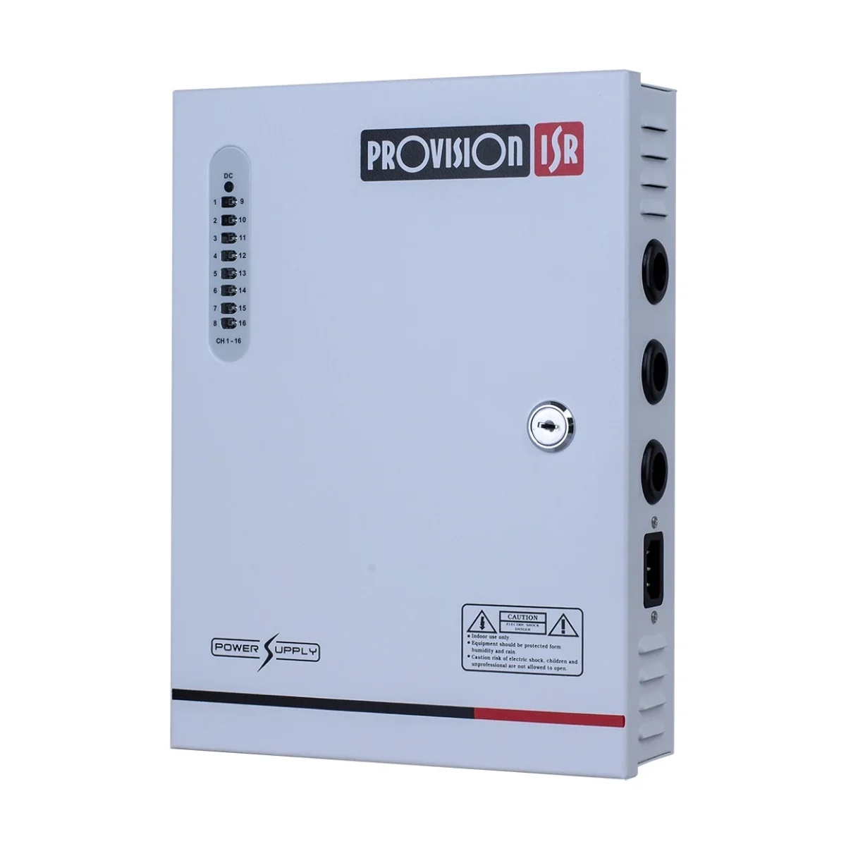 Fuente de Poder Provision ISR PR 12A16CH 16 Canales 12V 12A PR 12A16CH