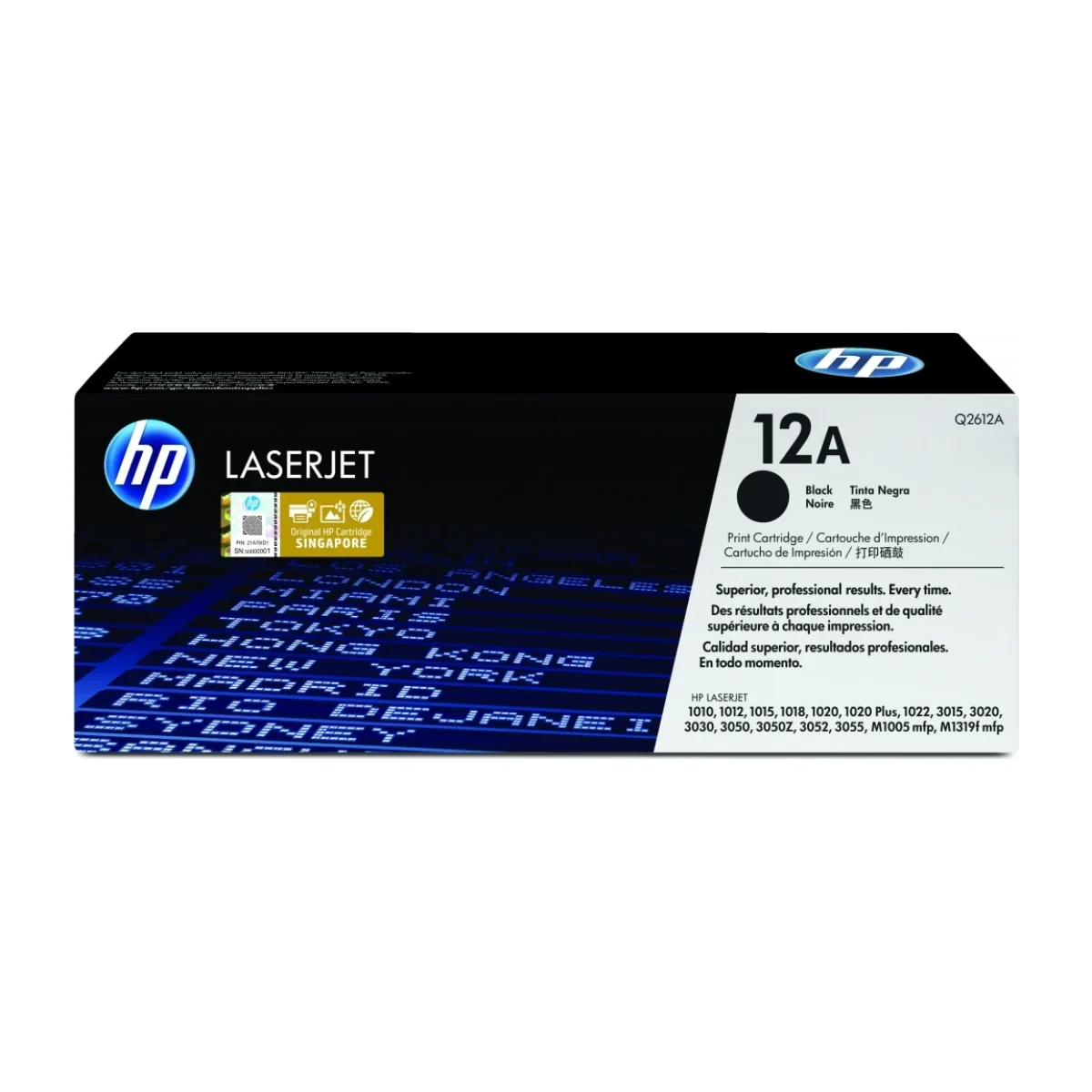 Cartucho De Toner Hp 12A Negro Laserjet Original Q2612A Q2612A