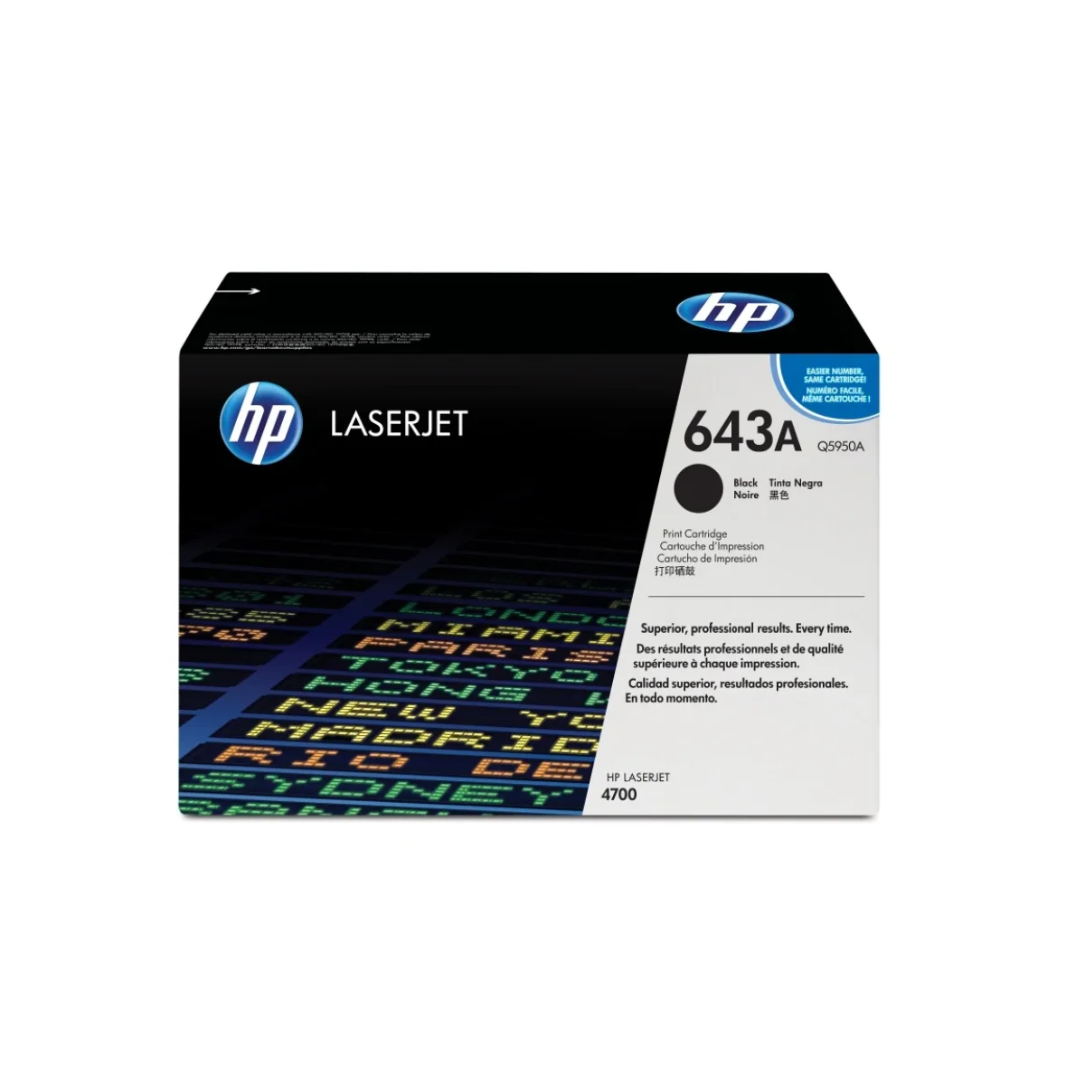 Cartucho de Toner HP 643A Negro LaserJet Original Q5950A Q5950A