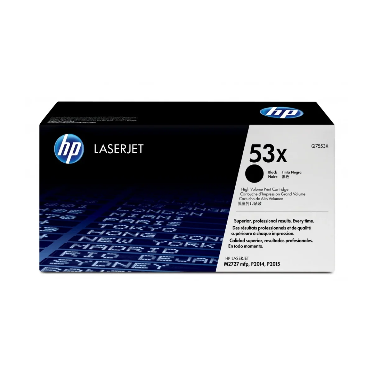 Cartucho de Toner HP 53X Negro LaserJet Original Q7553X Q7553X
