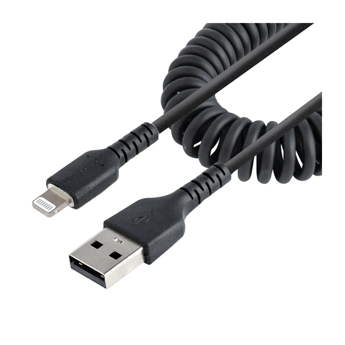Cable StarTech com USB A a Lightning Espiral 50cm RUSB2ALT50CMBC