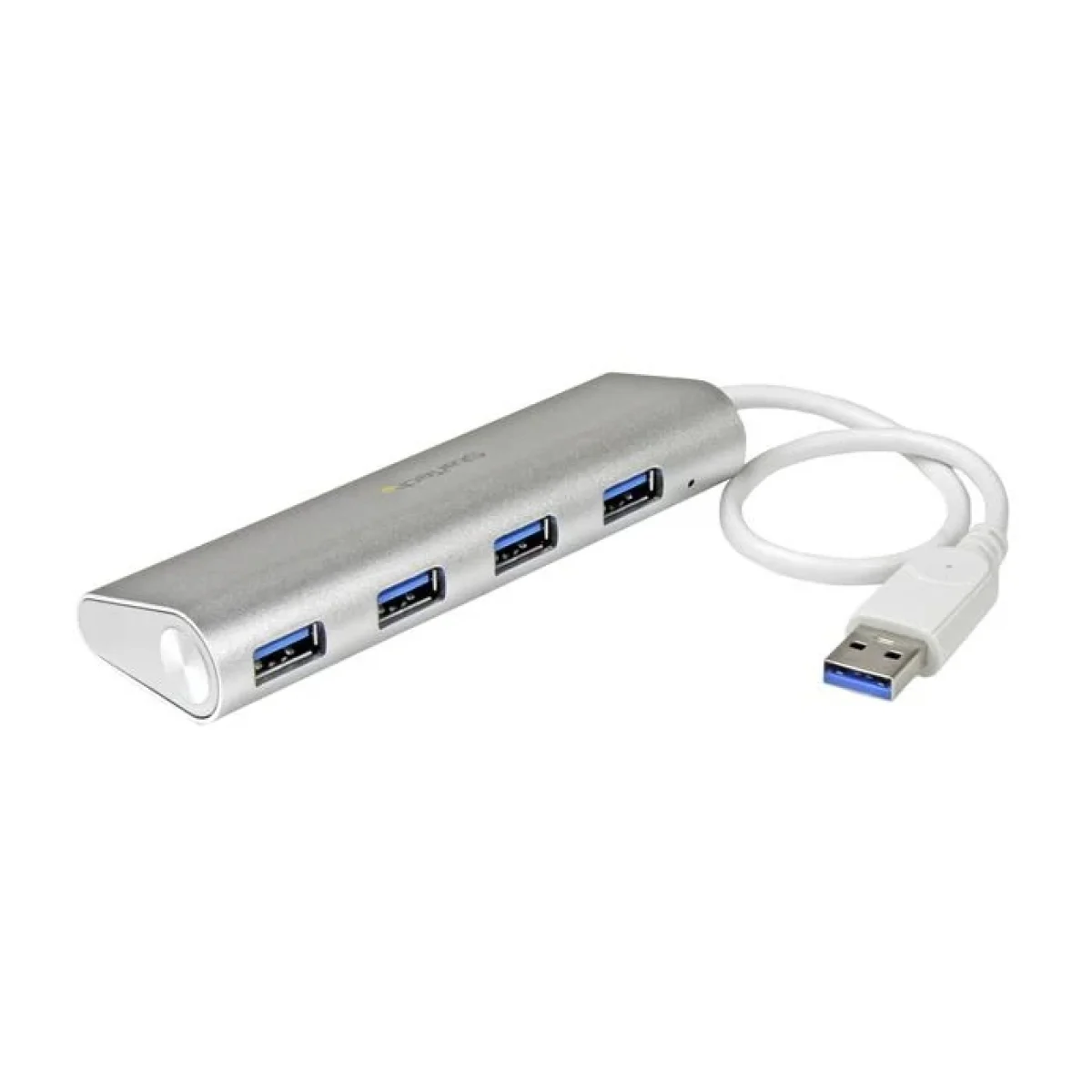 Concentrador StarTechcom USB 30 4 Puertos Hub con Cable Incorporado ST43004UA