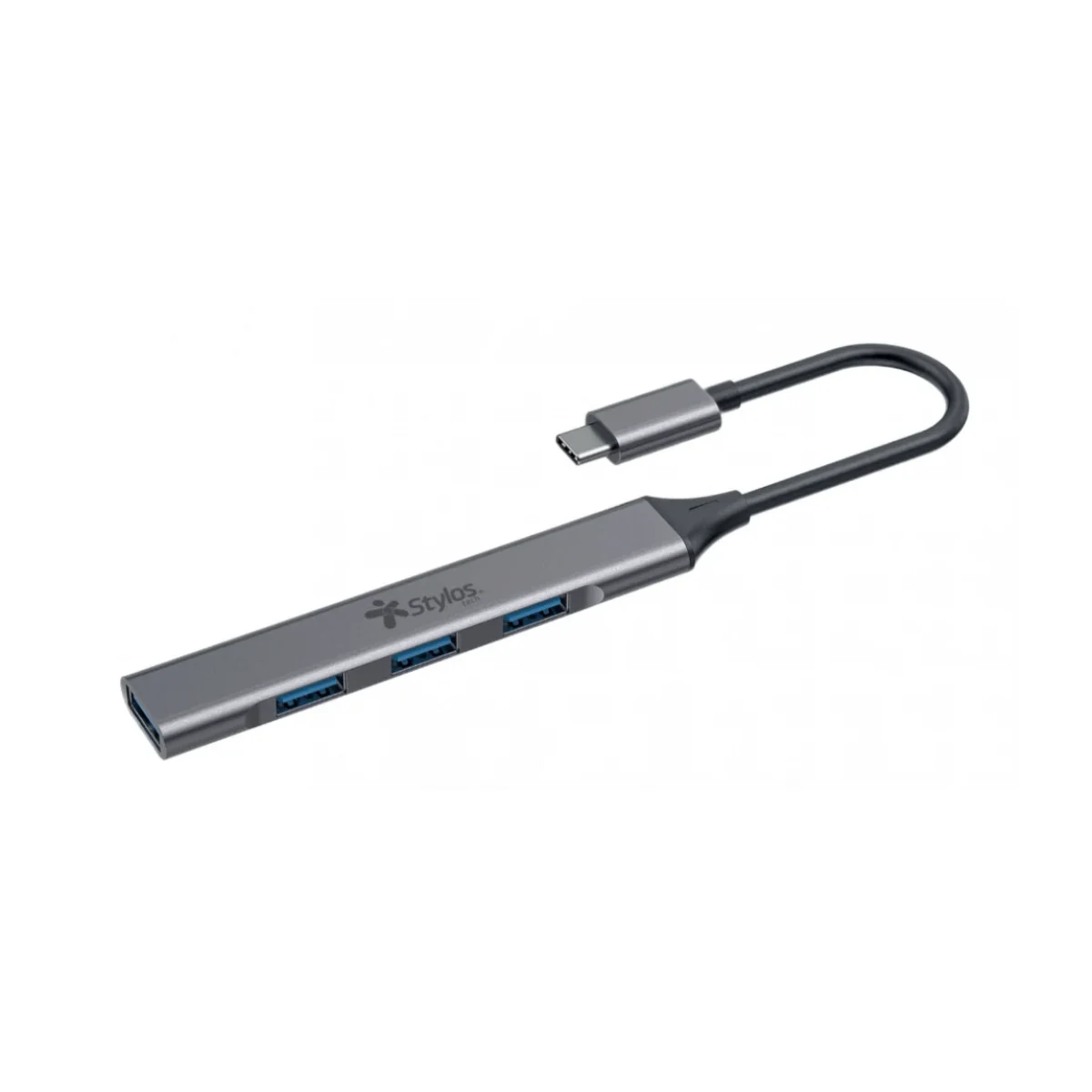 Hub USB Stylos HB002 USB C a 3x USB 20 USB 30 Plata STCBHUB42G