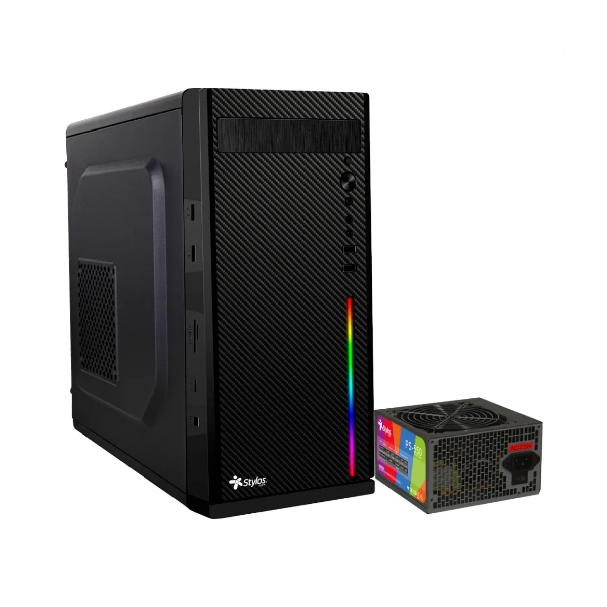Gabinete Stylos Secai Media Torre Micro ATXMini IT STGASC1B