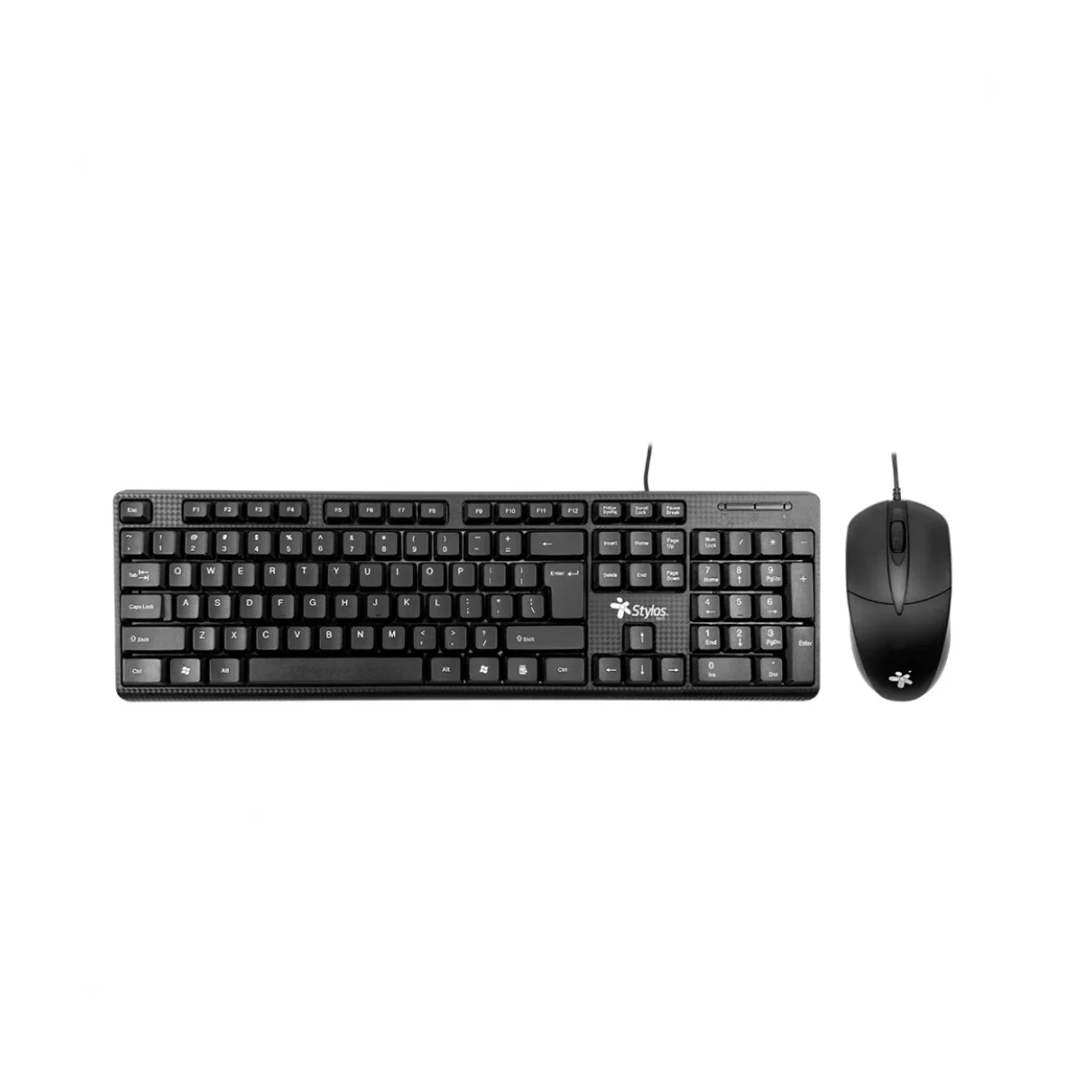 Kit de Teclado y Mouse Stylos STPKTM4B Alambrico USB Negro STPKTM4B