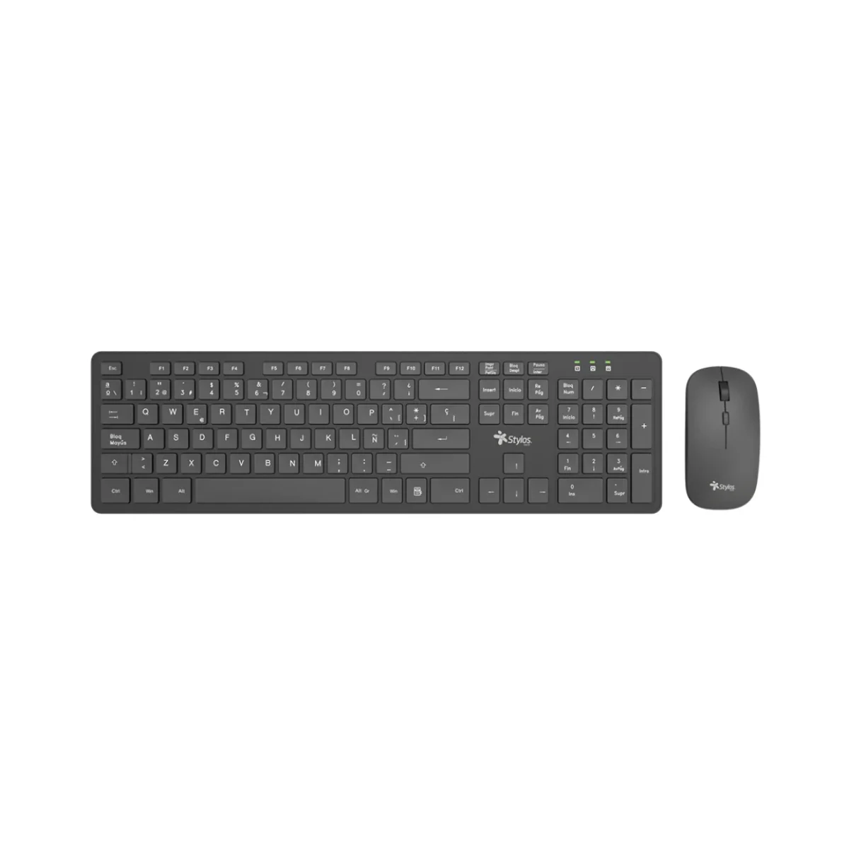 Kit Teclado y Mouse Stylos STPKTM5B Inalambrico US STPKTM5B