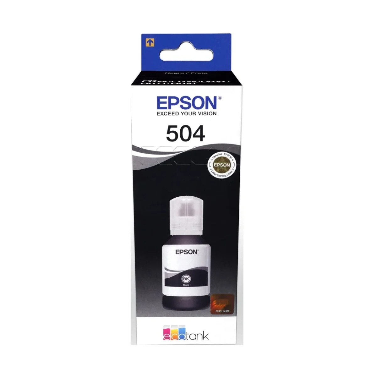 Botella De Tinta Epson 504 Negro 127Ml T504120 AL