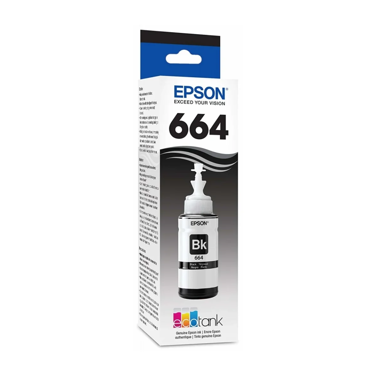 Botella De Tinta Epson 664 Negro 70Ml T664120 AL