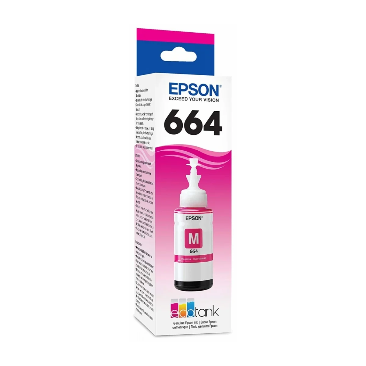 Botella De Tinta Epson 664 Magenta 70Ml T664320 AL