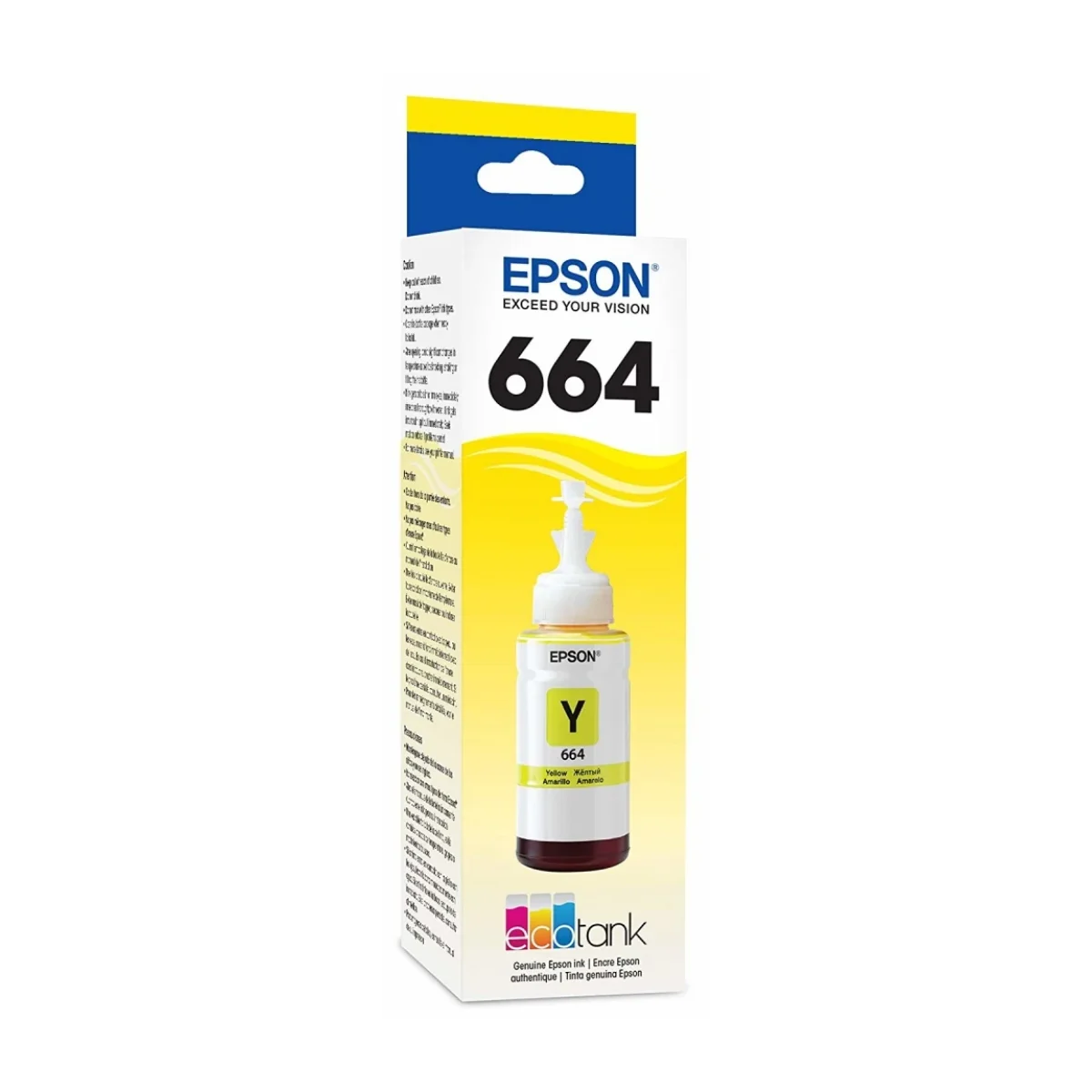 Botella De Tinta Epson 664 Amarillo 70Ml T664420 AL