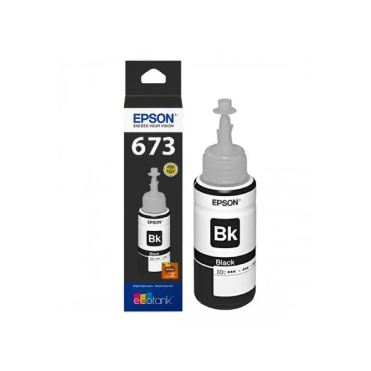 Botella De Tinta Epson 673 Negra 70Ml T673120 AL