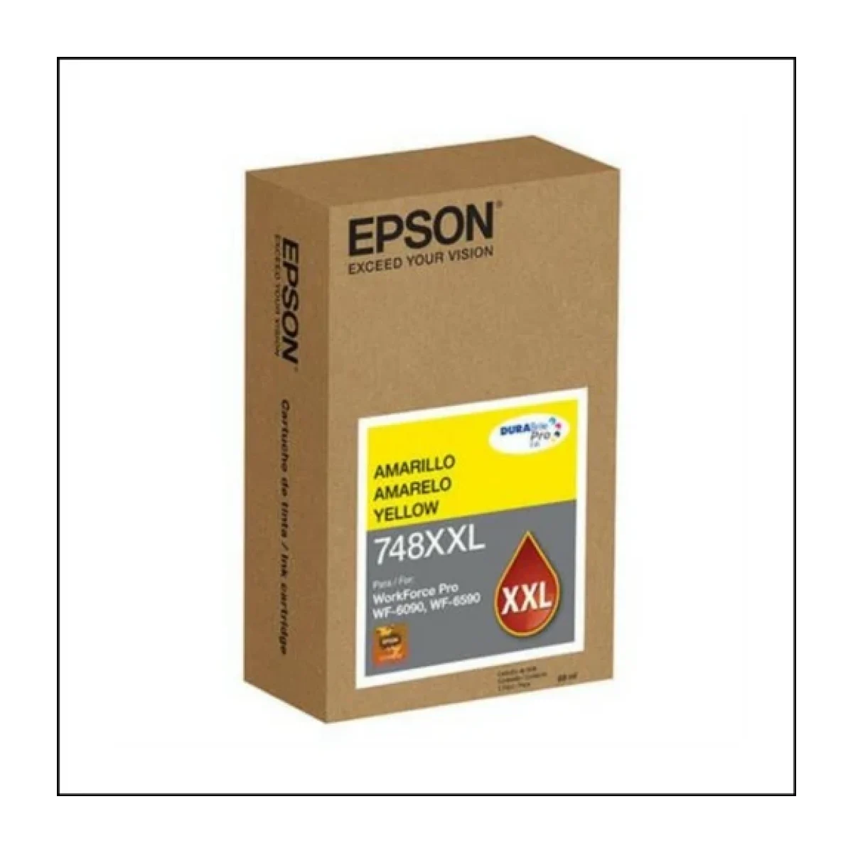 Tinta Epson T748Xxl Capacidad Extra Alta Wf 6090 Wf 6590 Color Amarillo T748XXL420 AL