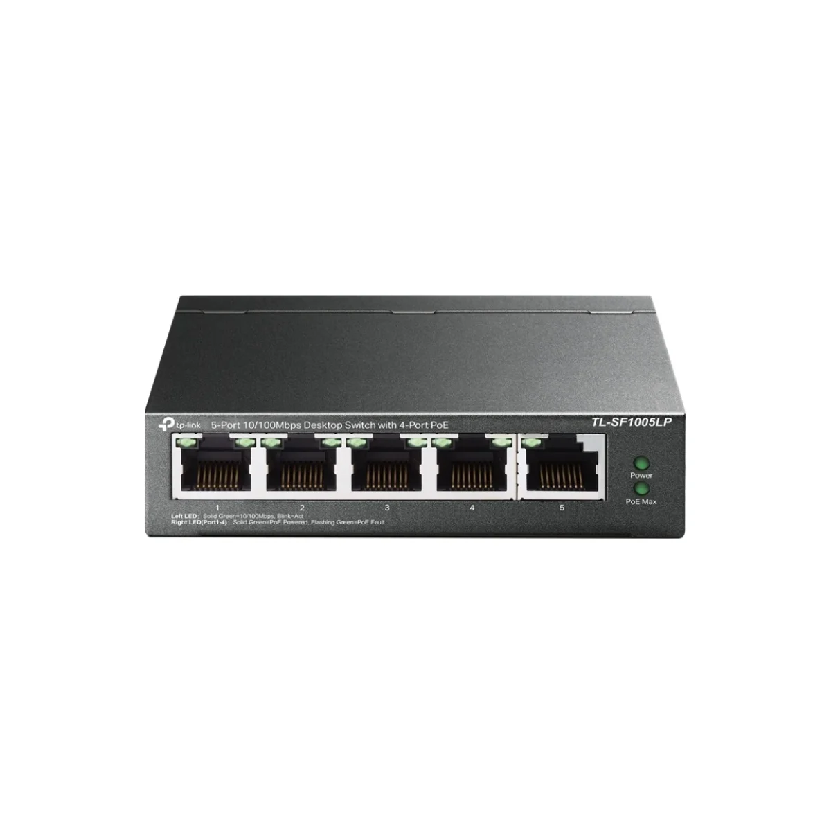 Switch TP LINK TL SF1005LP 5 Puertos Fast Ethernet PoE No Gestionado TL SF1005LP