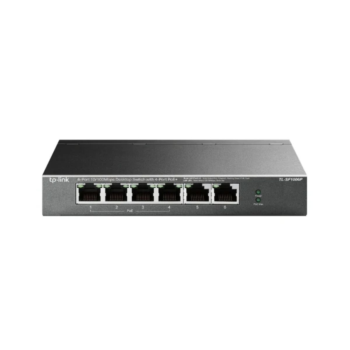 Switch Tp Link Tl Sf1006P 6 Puertos 10 100 Mbps Poe No Gestionado TL SF1006P