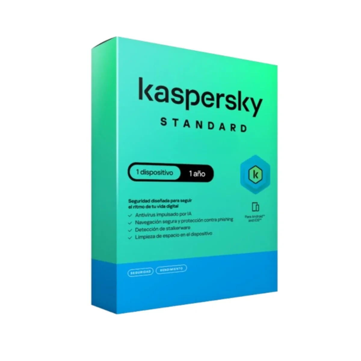 Antivirus Kaspersky Standard 1 Dispositivo 1 Ano Caja TMKS 401