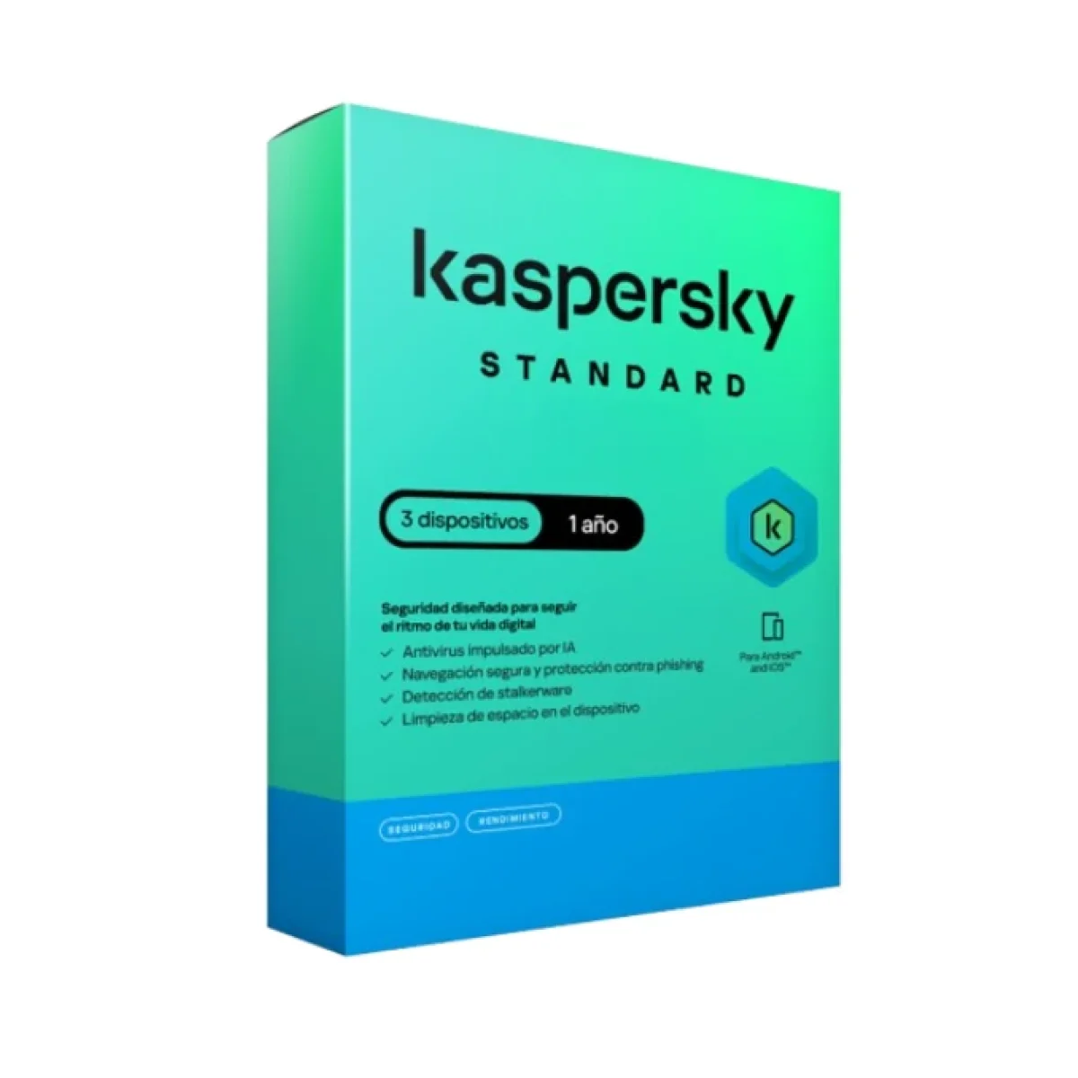Antivirus Kaspersky Standard 3 Dispositivos 1 Ano TMKS 402