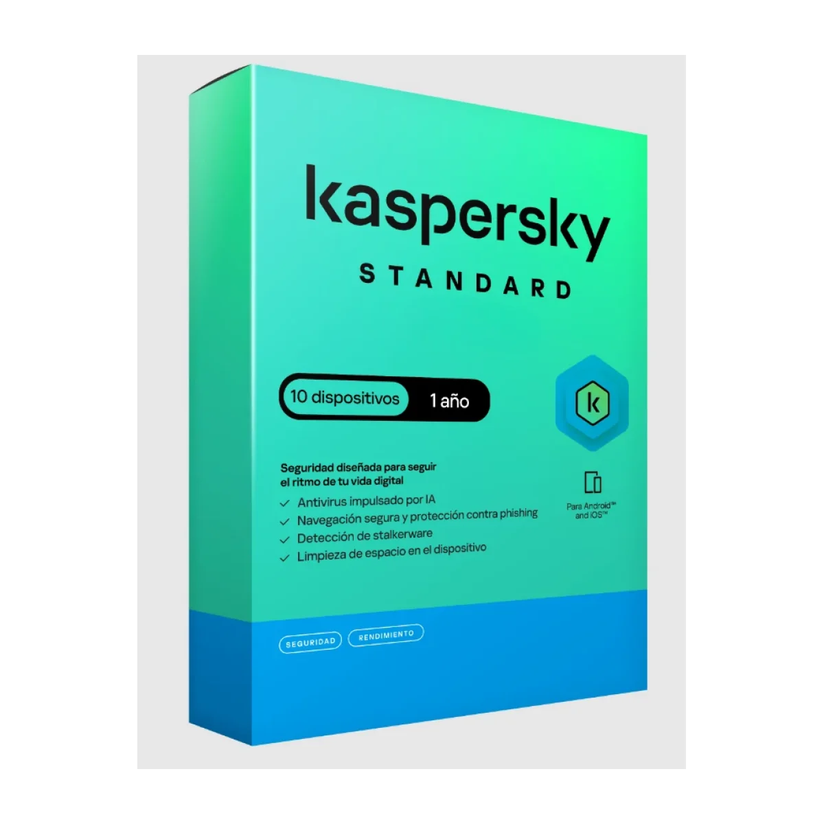 Antivirus Kaspersky Standard 10 Dispositivos 1 Ano Caja TMKS 404