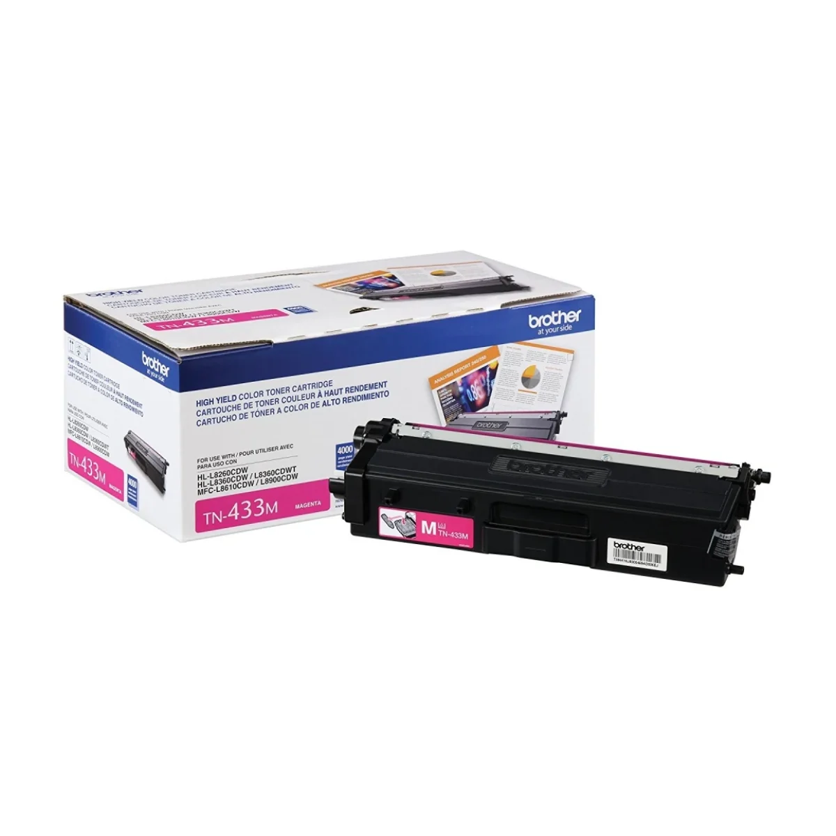 Toner Brother Tn433M 4000 Paginas Rosa TN433M
