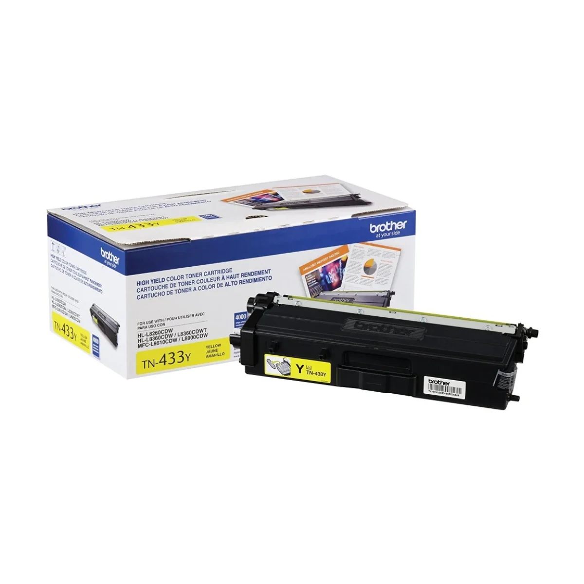 Toner Brother Tn433Y 4000 Paginas Amarillo TN433Y