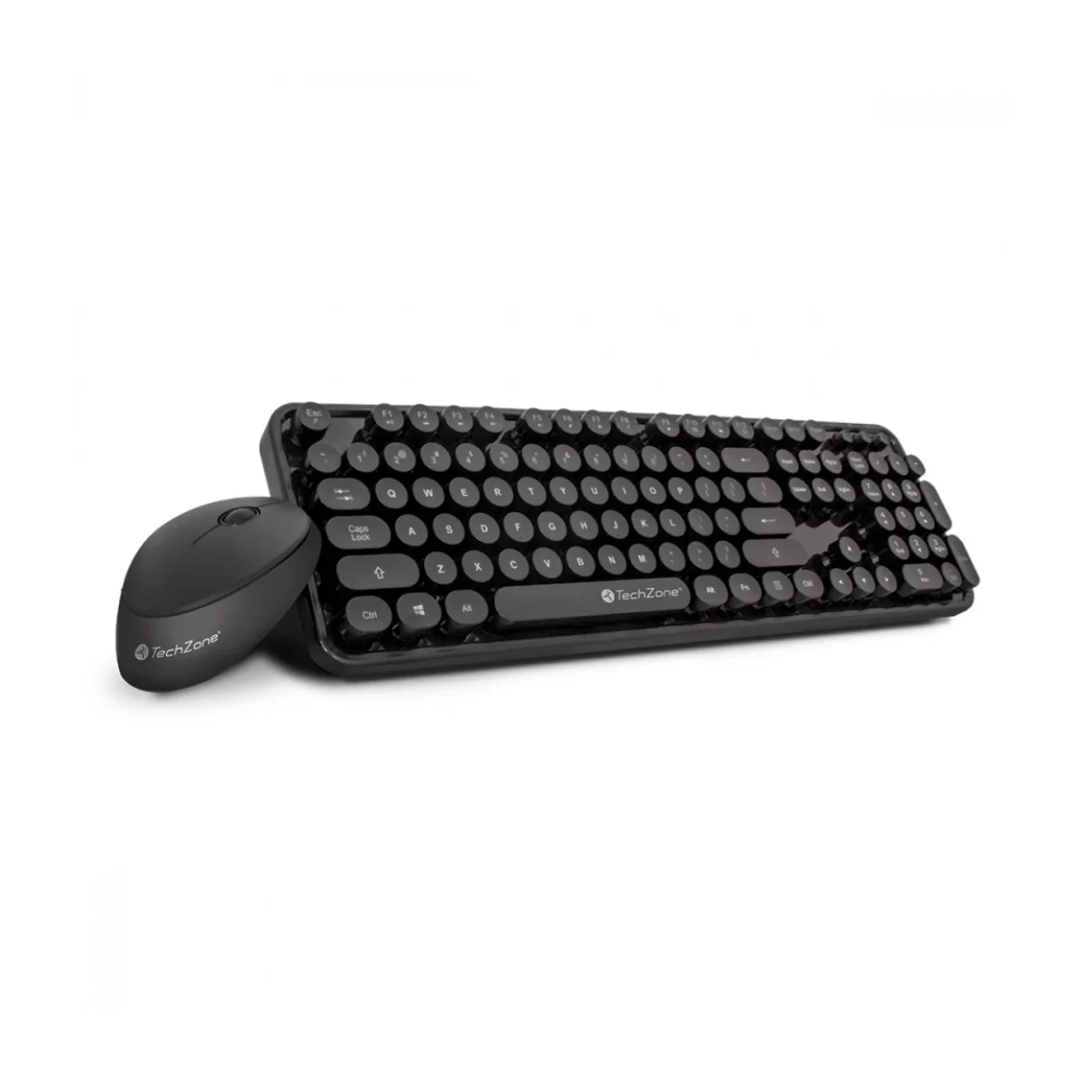 Kit de Teclado y Mouse TechZone TZ19COMB01 INA Inalambrico USB Negro TZ19COMB01 INA